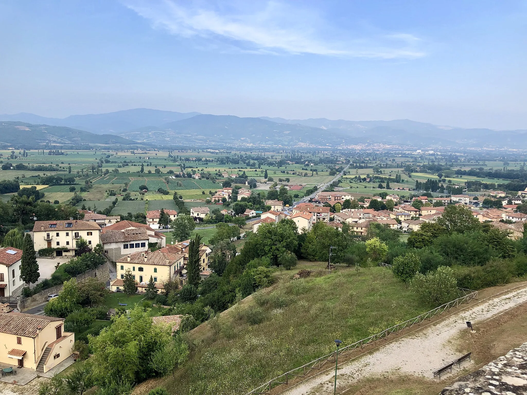 Photo showing: Panorama da Anghiari del luogo della battaglia
