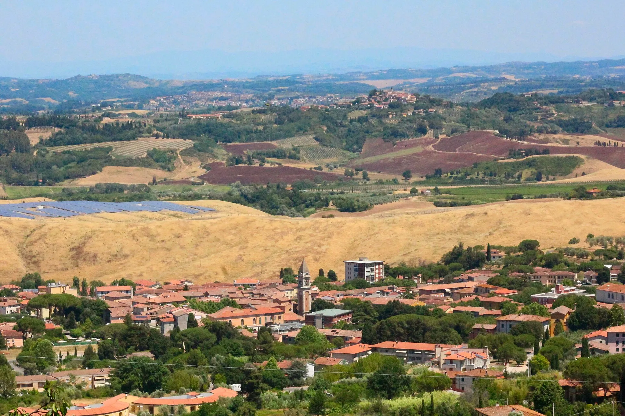 Photo showing: Panorama of Casciana Terme, hamlet of Casciana Terme Lari, Province of Pisa, Tuscany, Italy