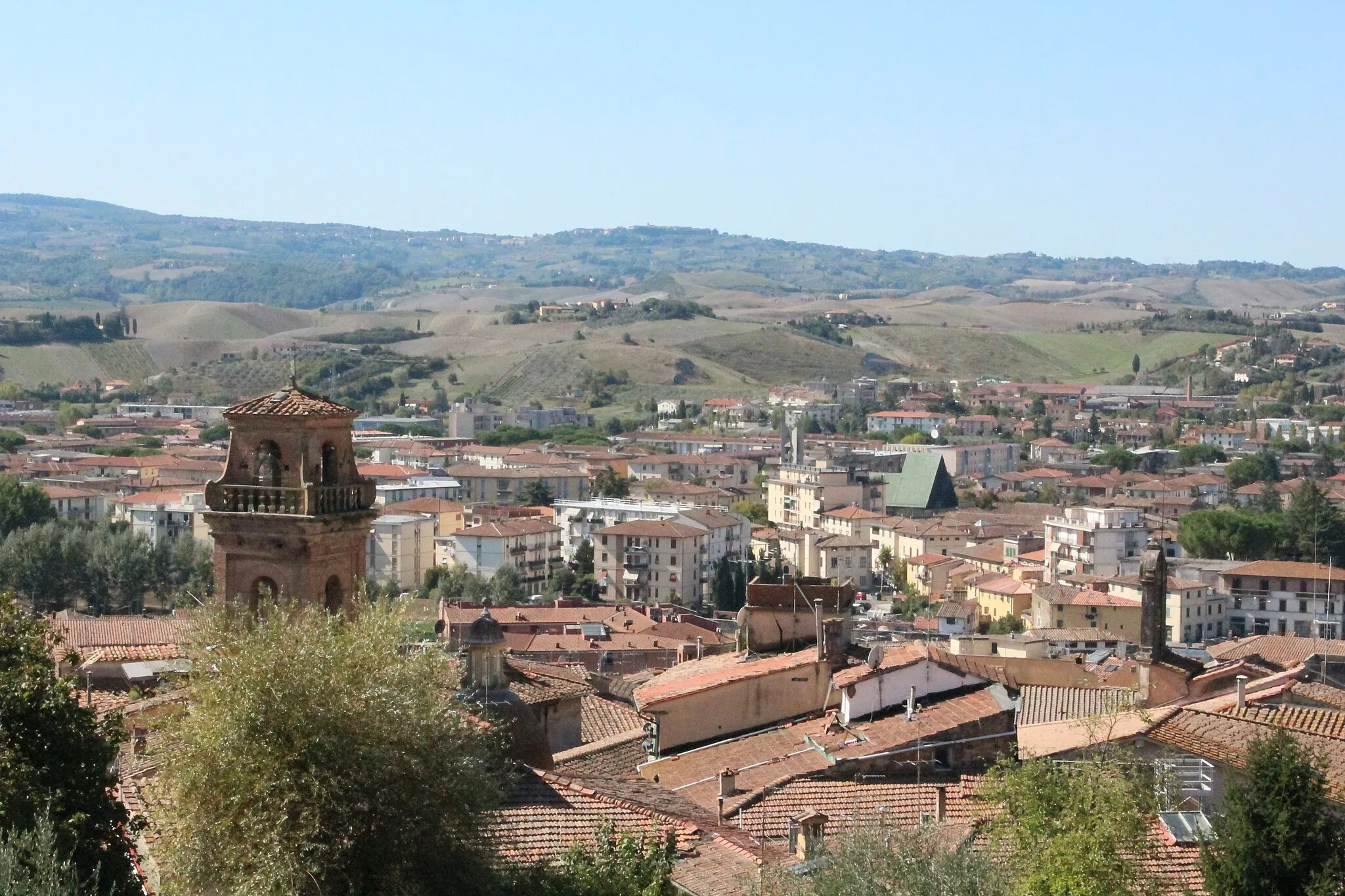 Photo showing: Panorama of Castelfiorentino, Province of Florence, Tuscany, Italy