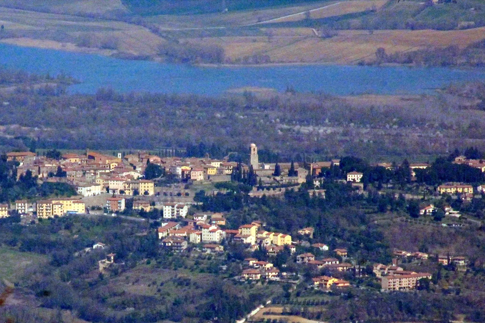 Photo showing: Panorama of Chiusi, Province of Siena, Tuscany, Italy