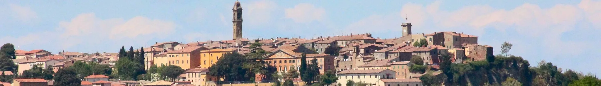 Photo showing: Panorama of Pomarance, Province of Pisa, Tuscany, Italy