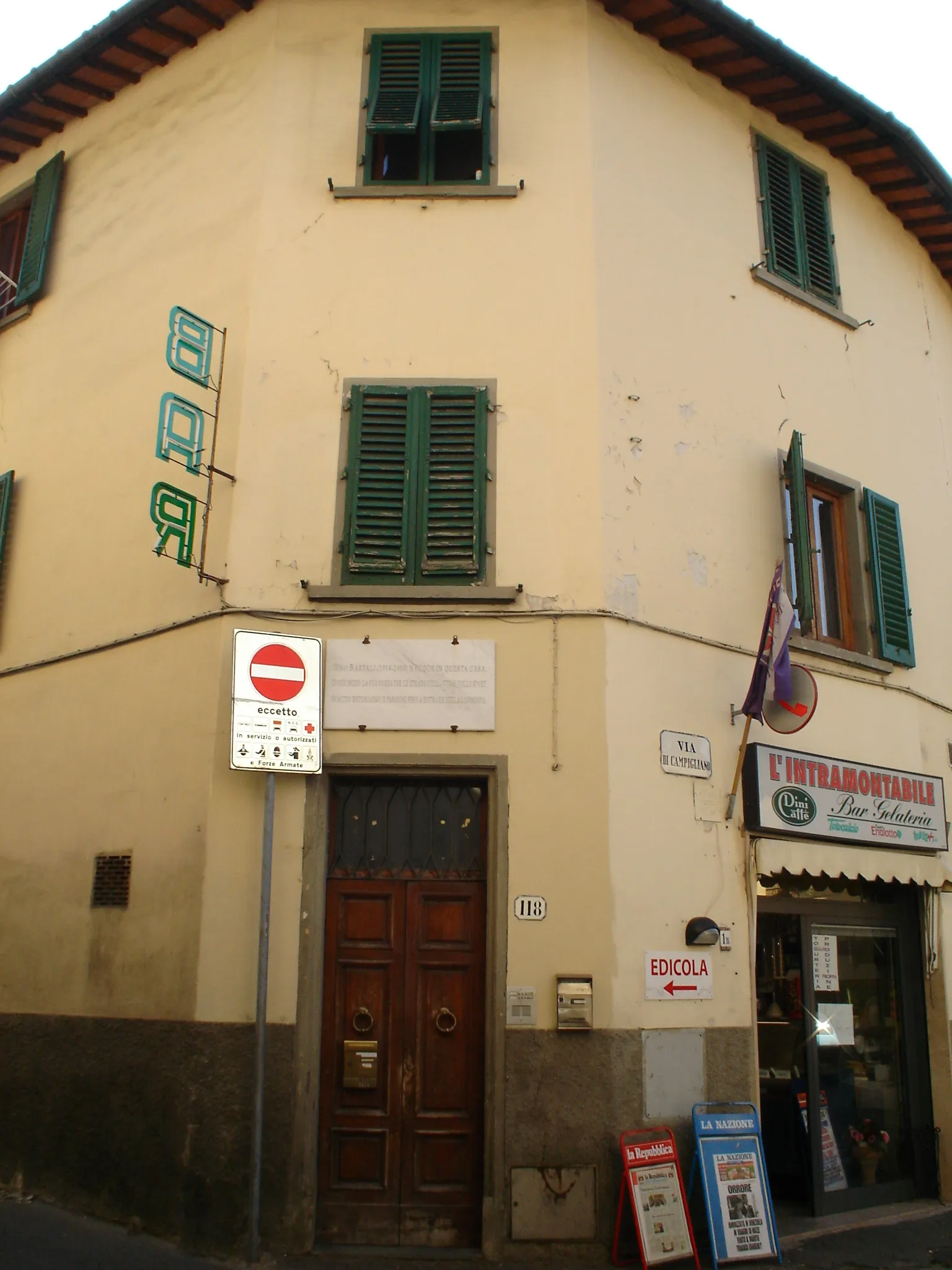 Photo showing: Casa Natale di Gino Bartali a Ponte a Ema (Firenze)