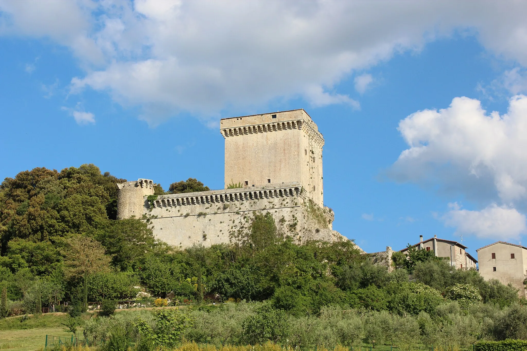Photo showing: View of the Castle Castello di Sarteano in Sarteano, Province of Siena, Tuscany, Italy