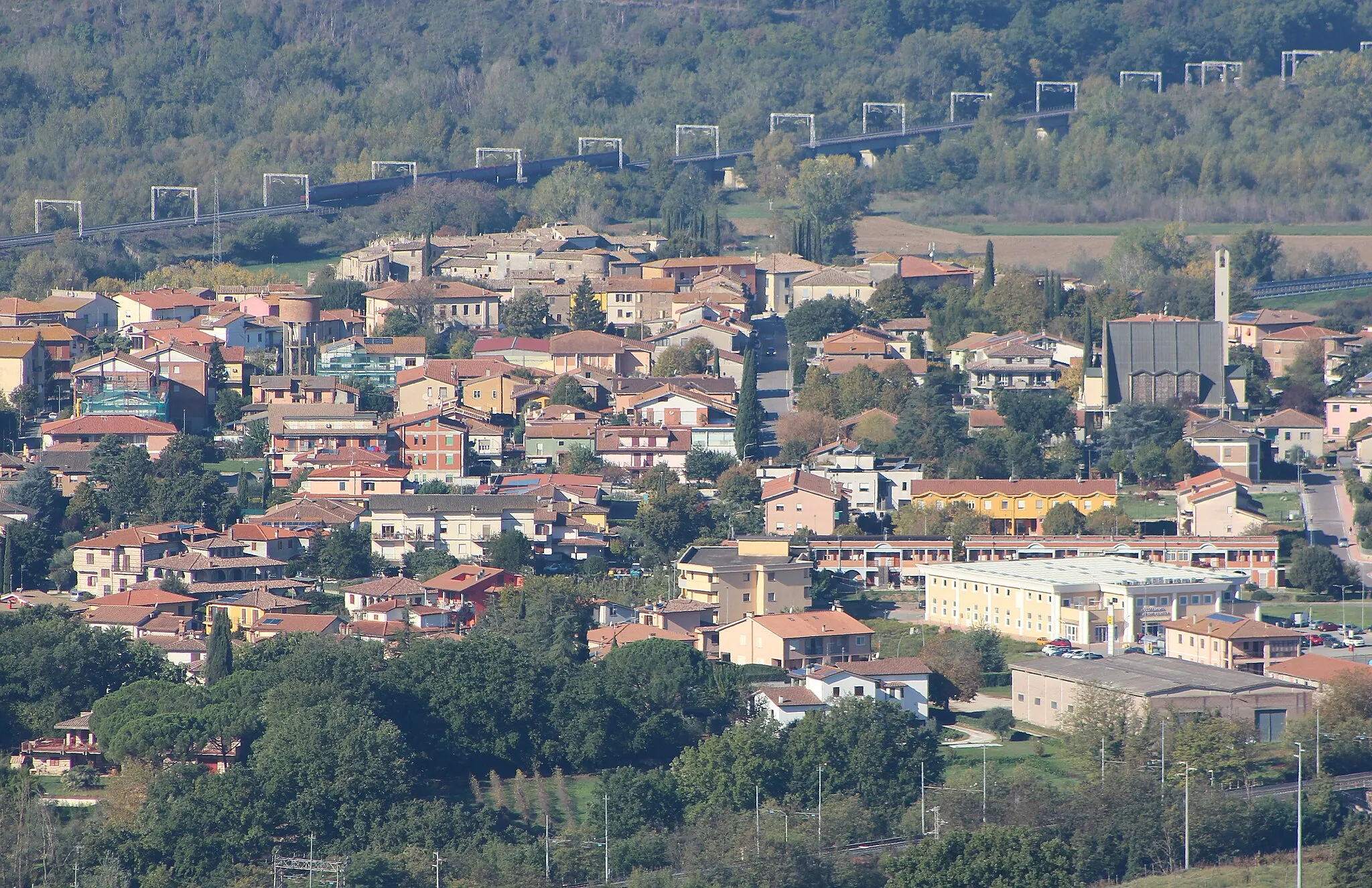 Photo showing: Panorama of Attigliano, Province of Terni, Umbria, Italy