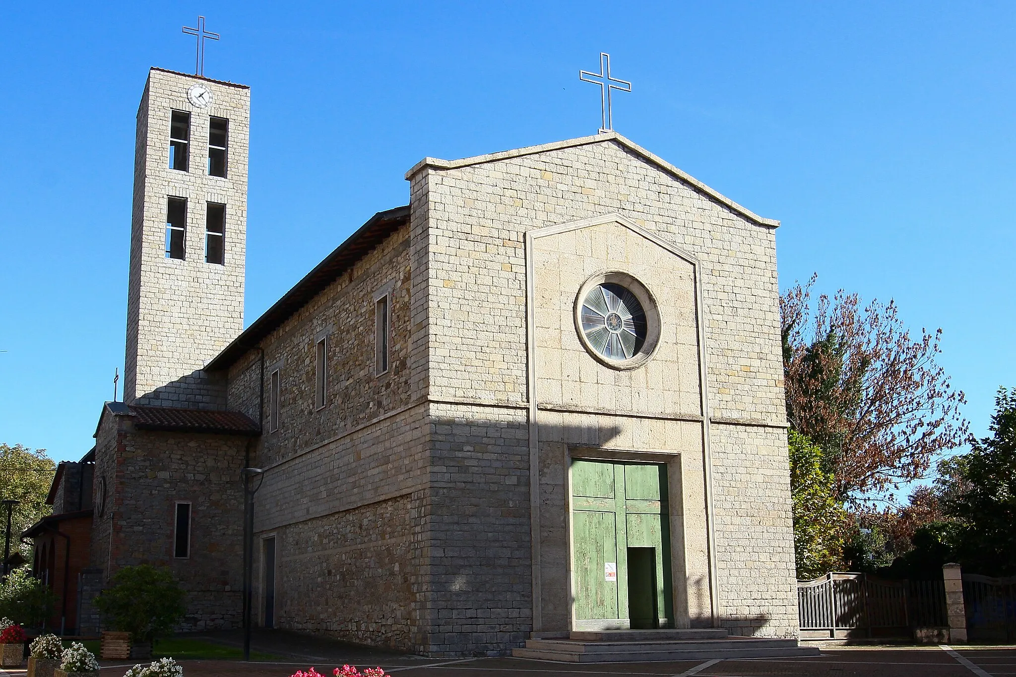 Photo showing: church Santissimo Cuore di Gesù, Fabro Scalo, hamlet of Fabro, Province of Terni, Umbria, Italy