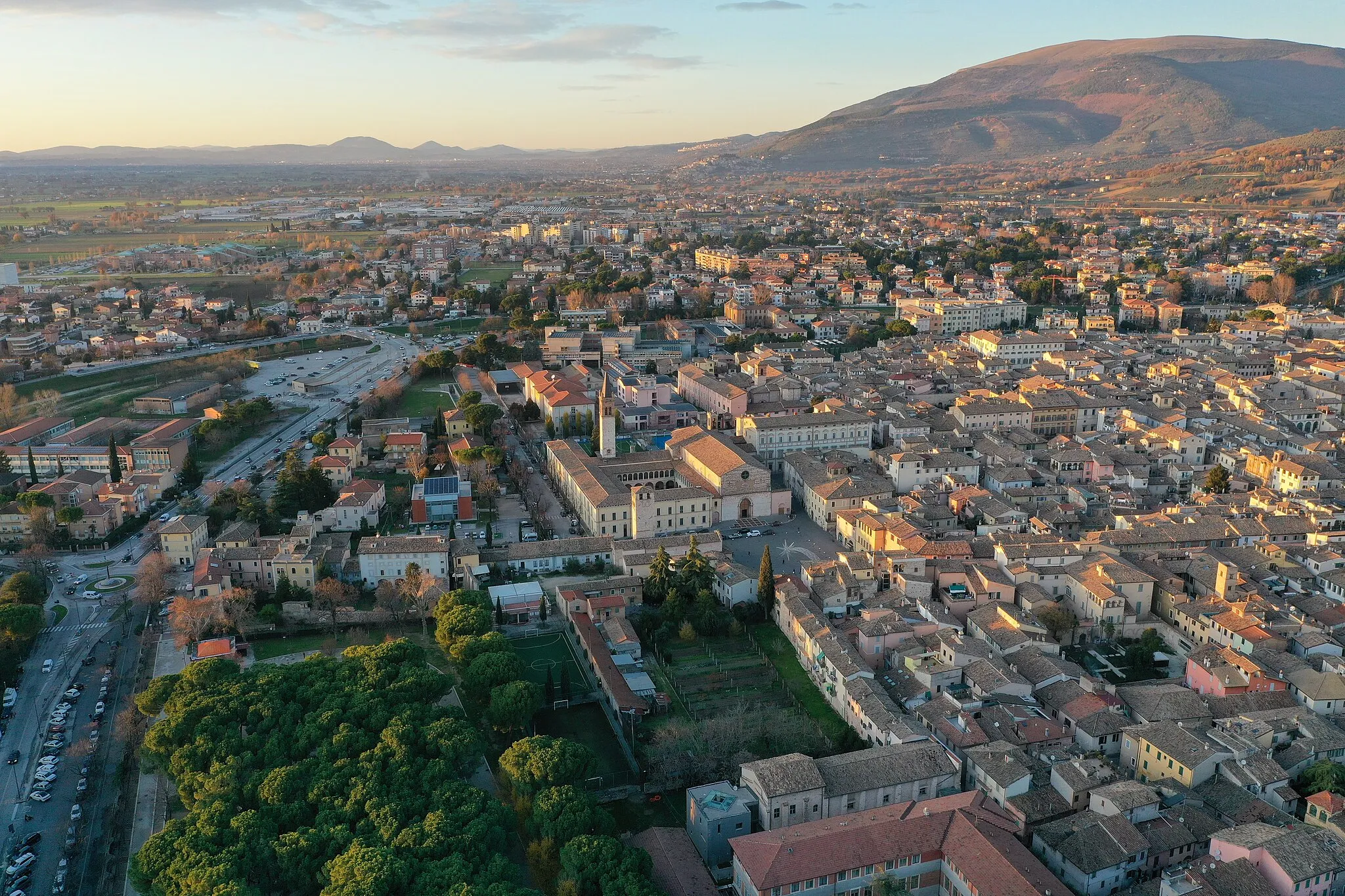 Photo showing: Foligno aerial view
