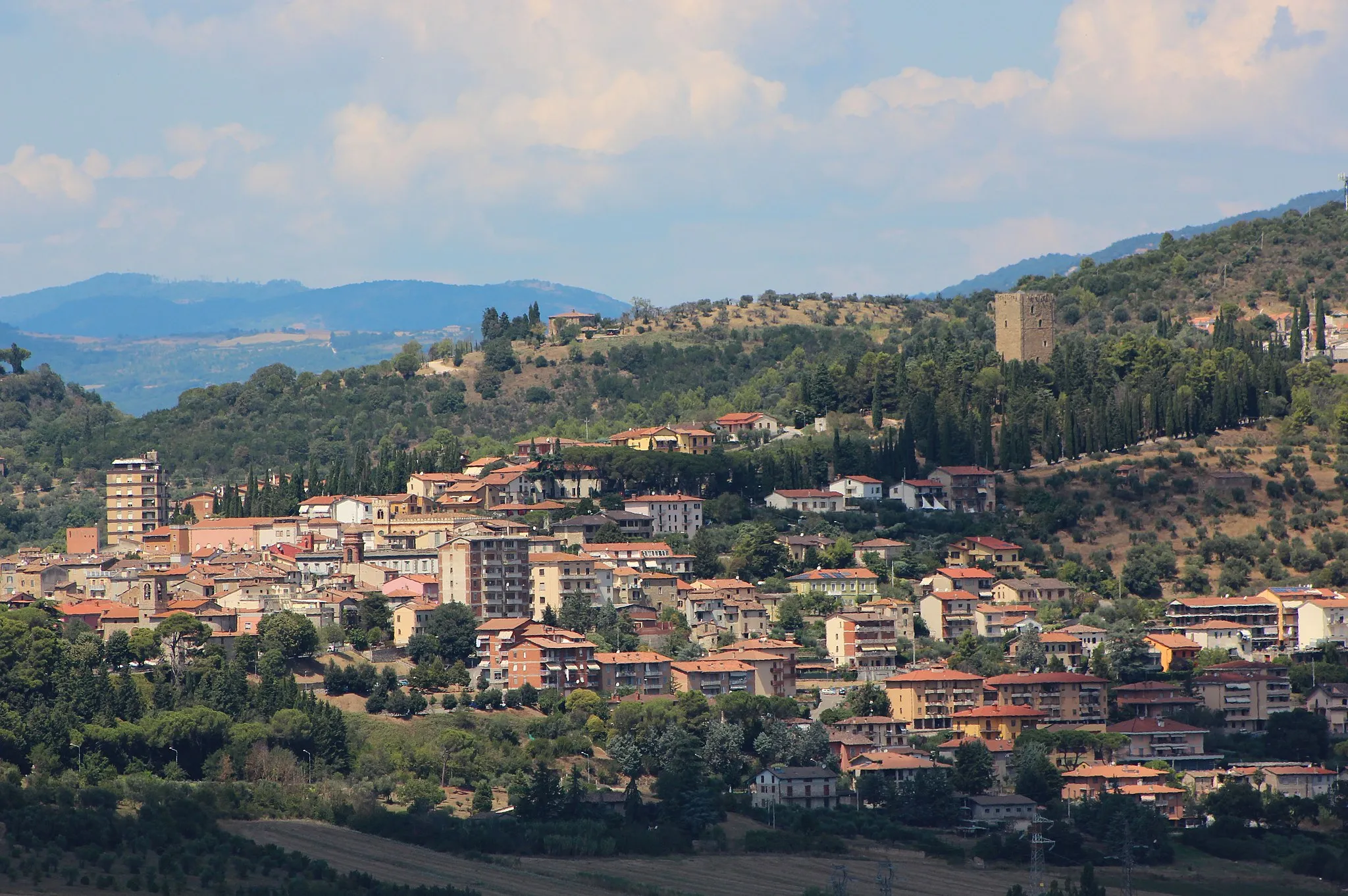 Photo showing: Panorama of Magione, Province of Perugia, Umbria, Italy