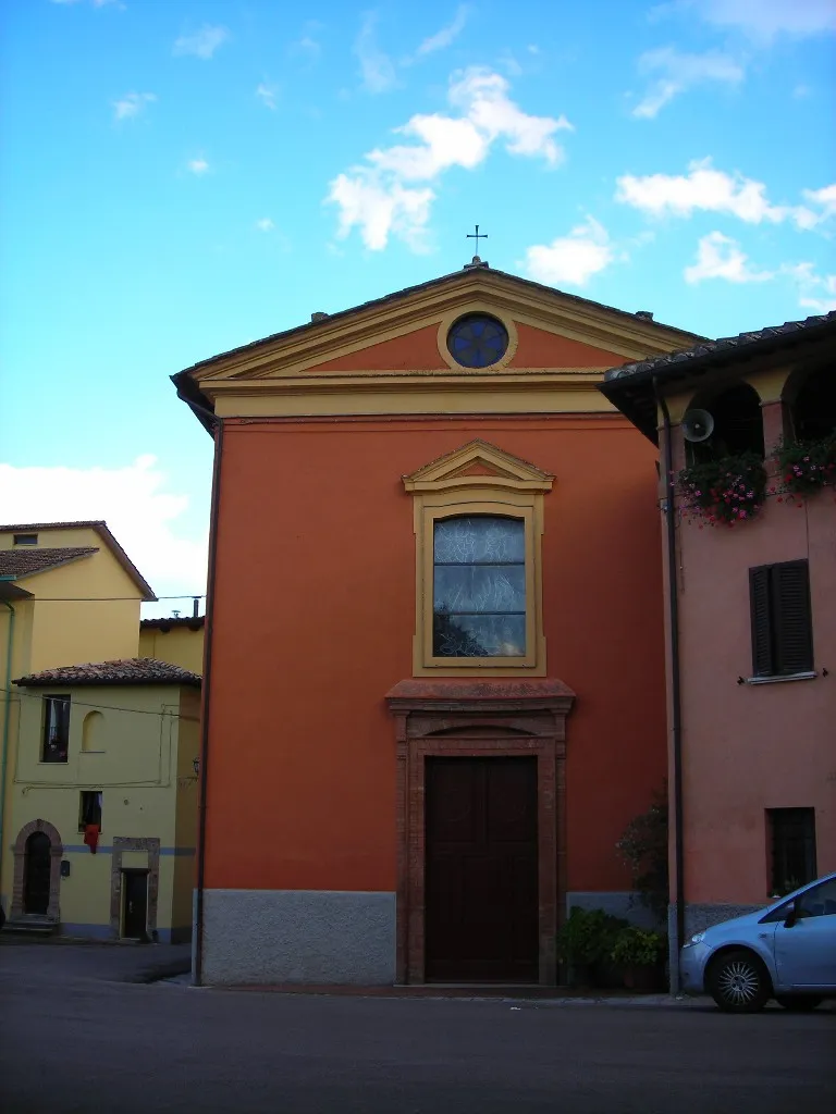 Photo showing: Parish church facade of Ponte Pattoli, Perugia, Ubria, Italy
