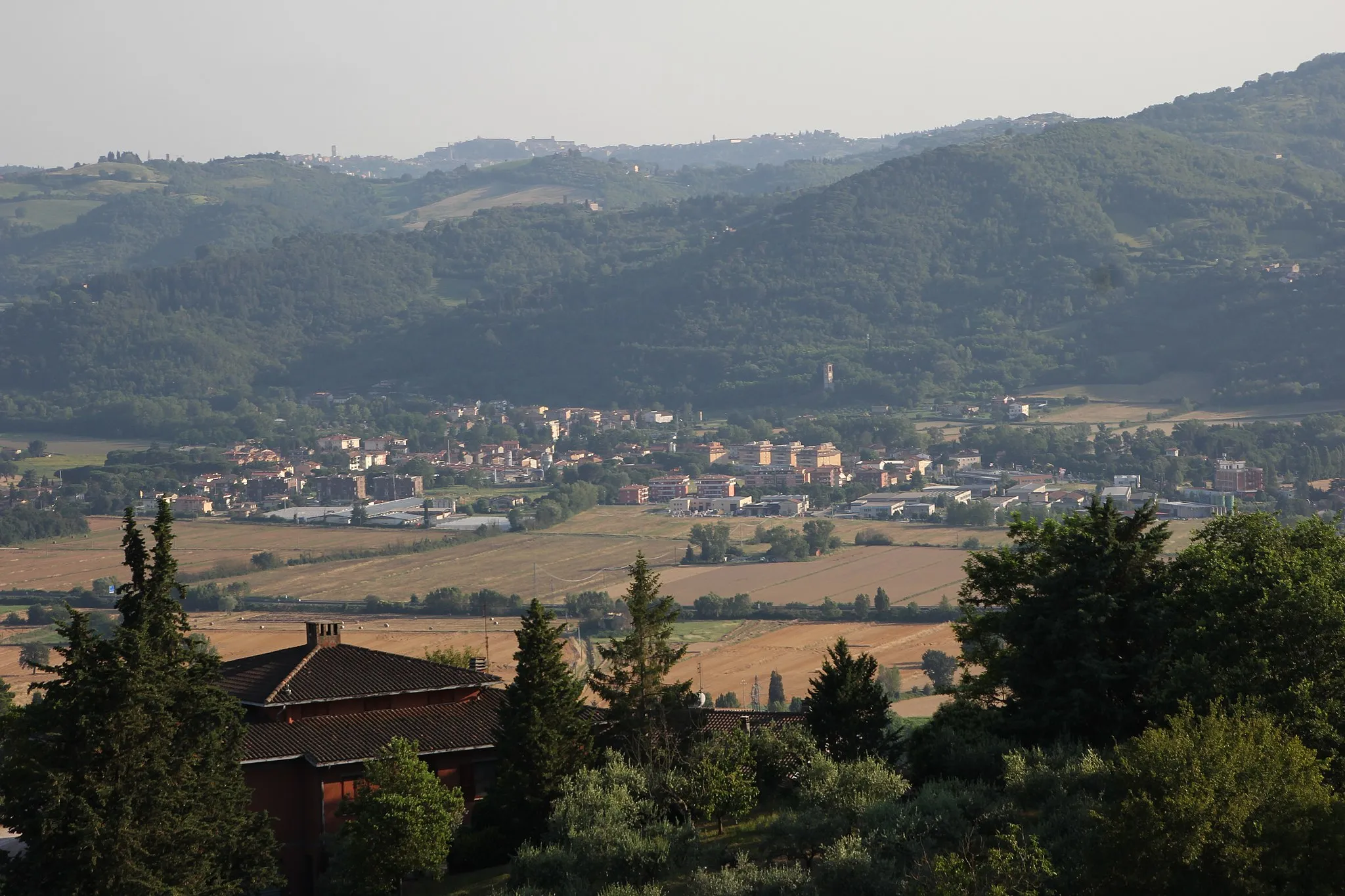 Photo showing: Perugia, frazione Ponte Pattoli, panorama