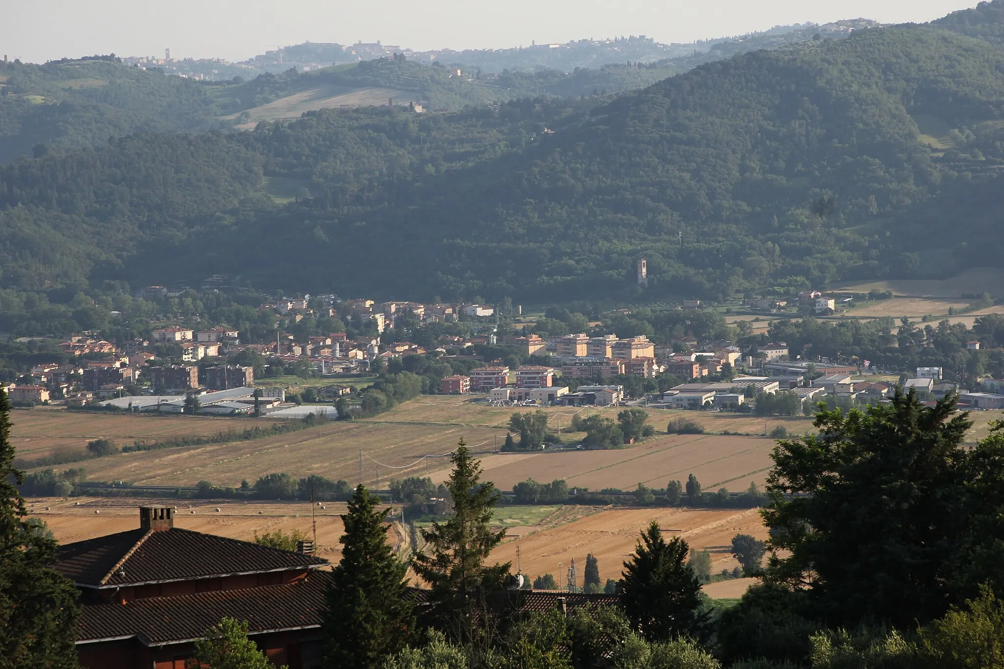 Photo showing: Perugia, frazione Ponte Pattoli, panorama