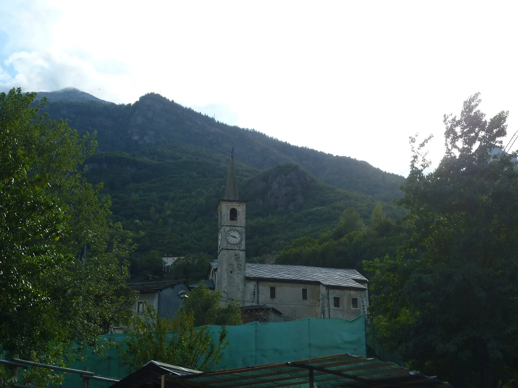 Photo showing: Church in Montey (Donnas, Aosta Valley, Italy)