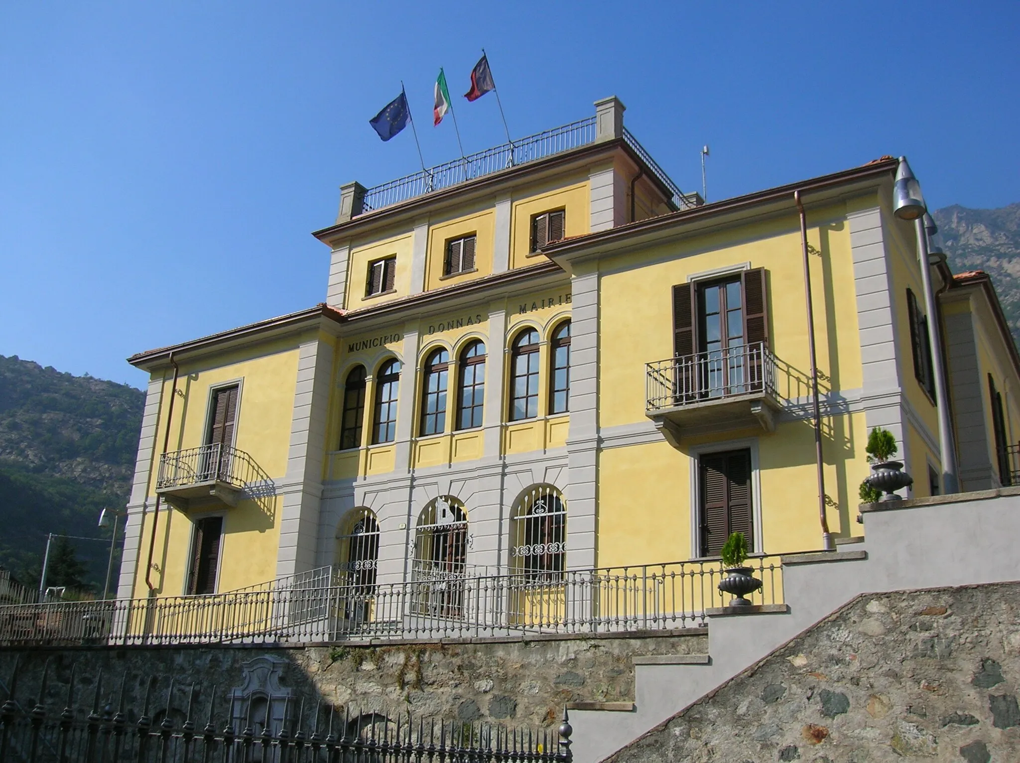 Photo showing: Municipio di Donnas, Valle d'Aosta, Italia.