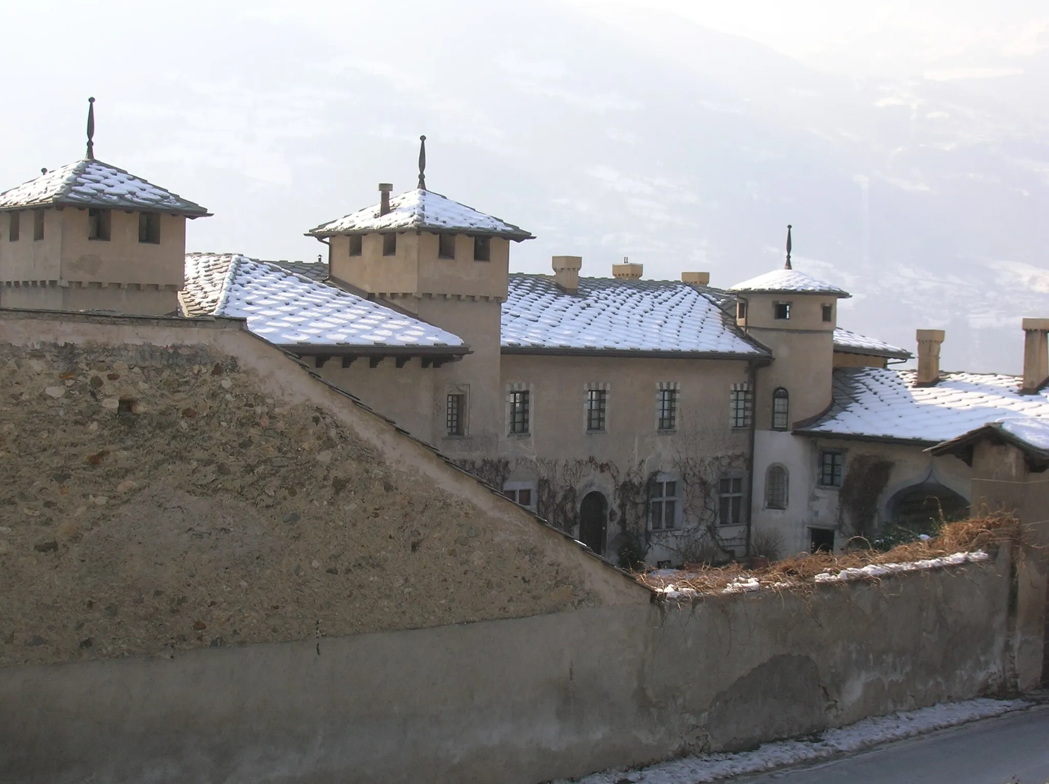 Photo showing: Castello Passerin d'Entrèves a Saint-Christophe, Valle d'Aosta, Italia.