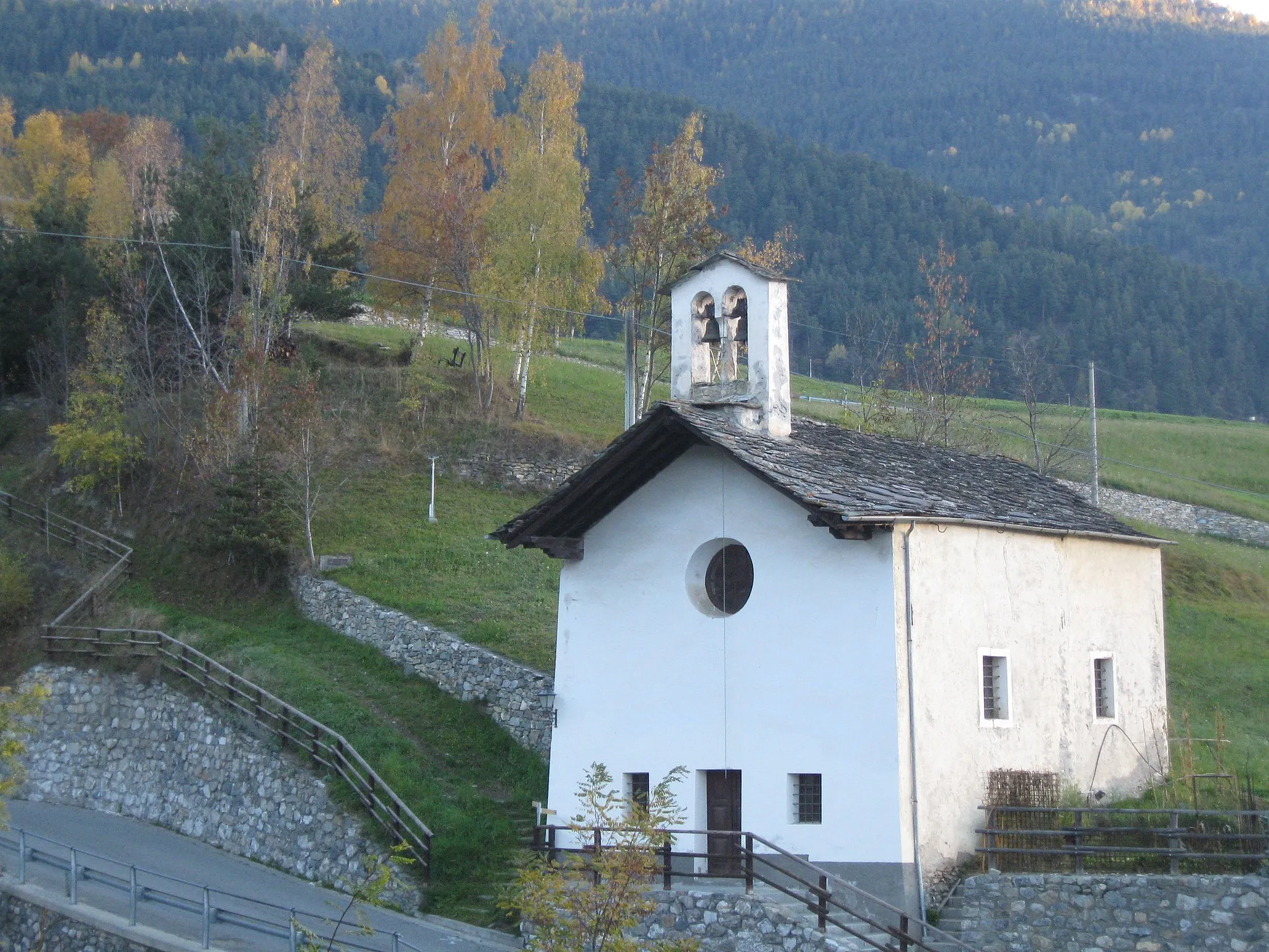 Photo showing: Cappella di Rumiod, frazione di Saint-Pierre in Valle d'Aosta