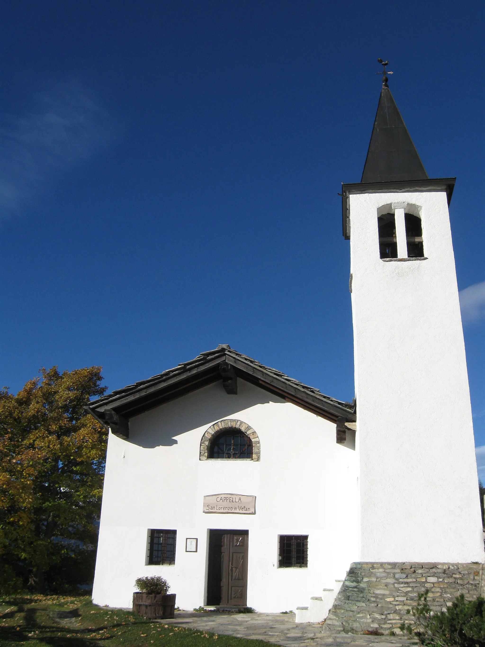 Photo showing: Cappella di Vetan, frazione di Saint-Pierre in Valle d'Aosta