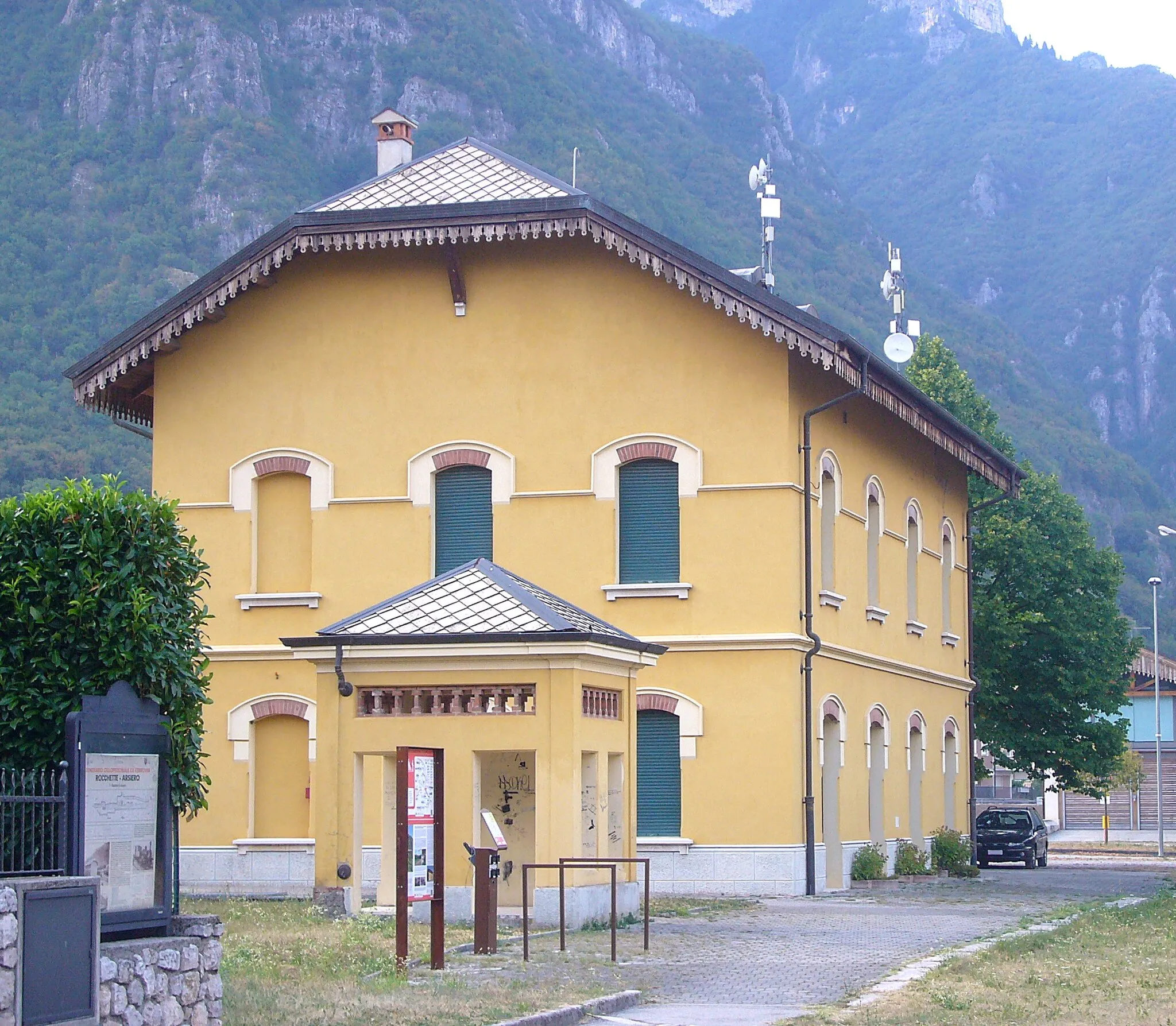 Photo showing: L'ex stazione ferroviaria di Arsiero