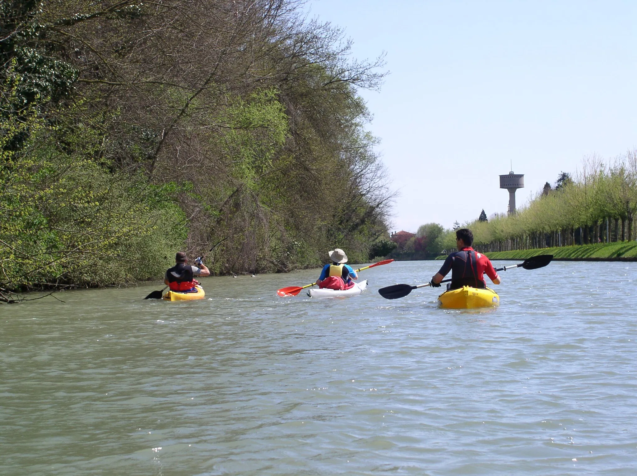 Photo showing: discesa in kayak del Canale del Brenta