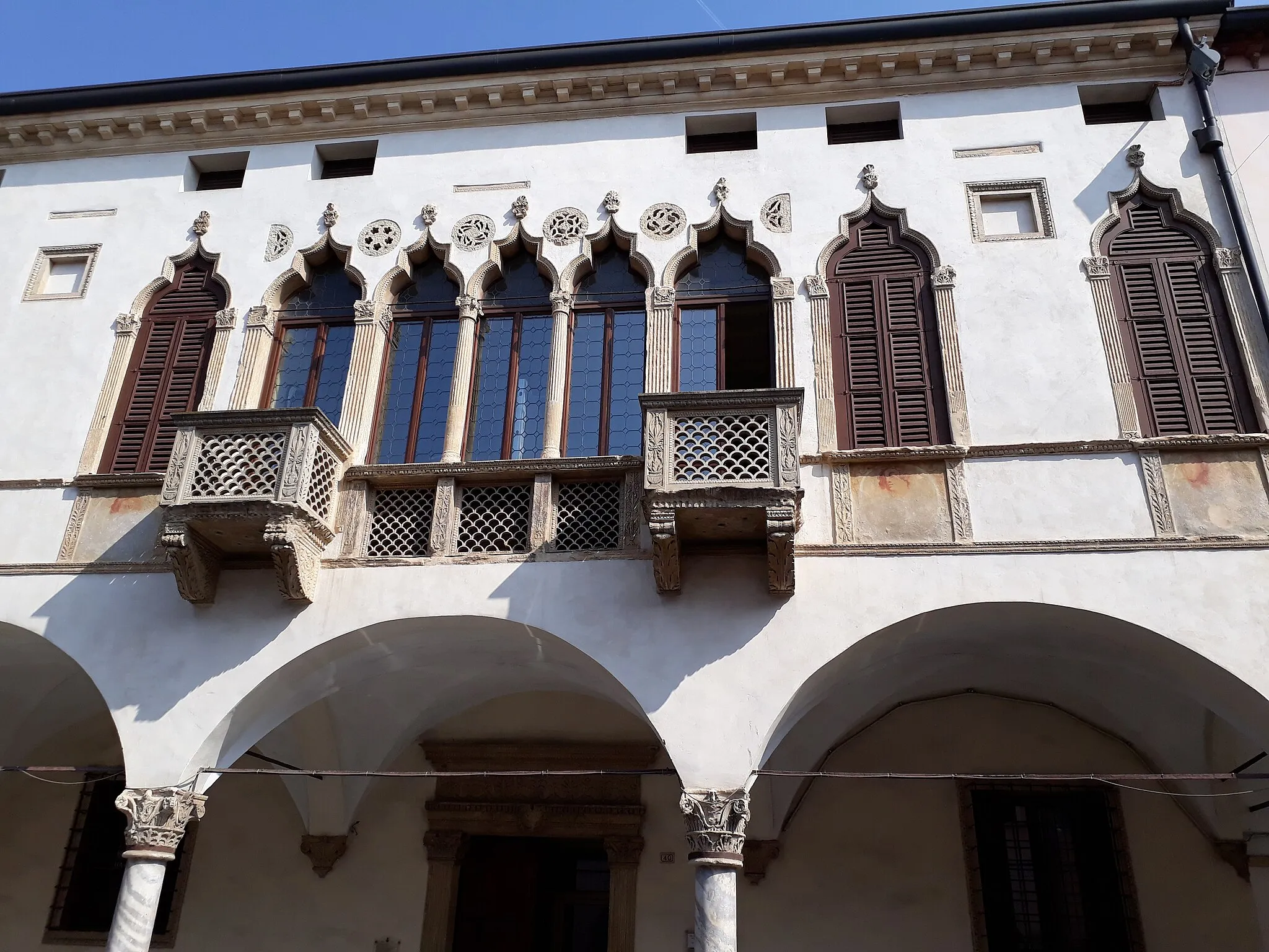 Photo showing: Montagnana, Palazzo Magnavin.