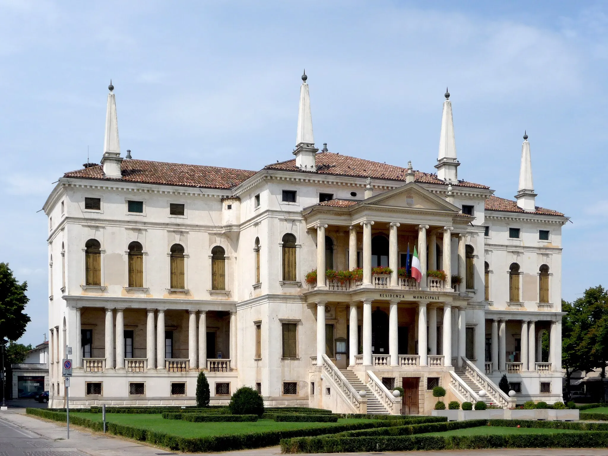 Photo showing: Villa Barbarigo in Noventa Vicentina, Province of Vicenza, Italy. Late 16th century.