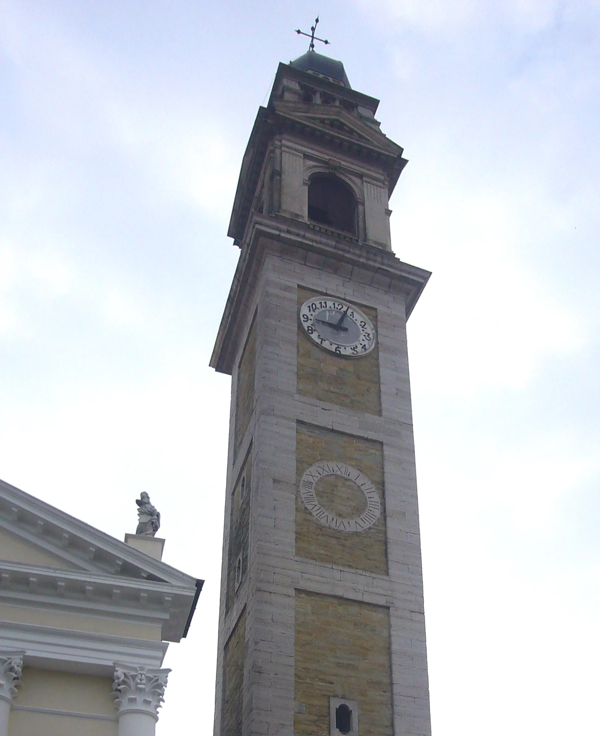 Photo showing: Il campanile della chiesa parrocchiale di Onigo, frazione di Pederobba
