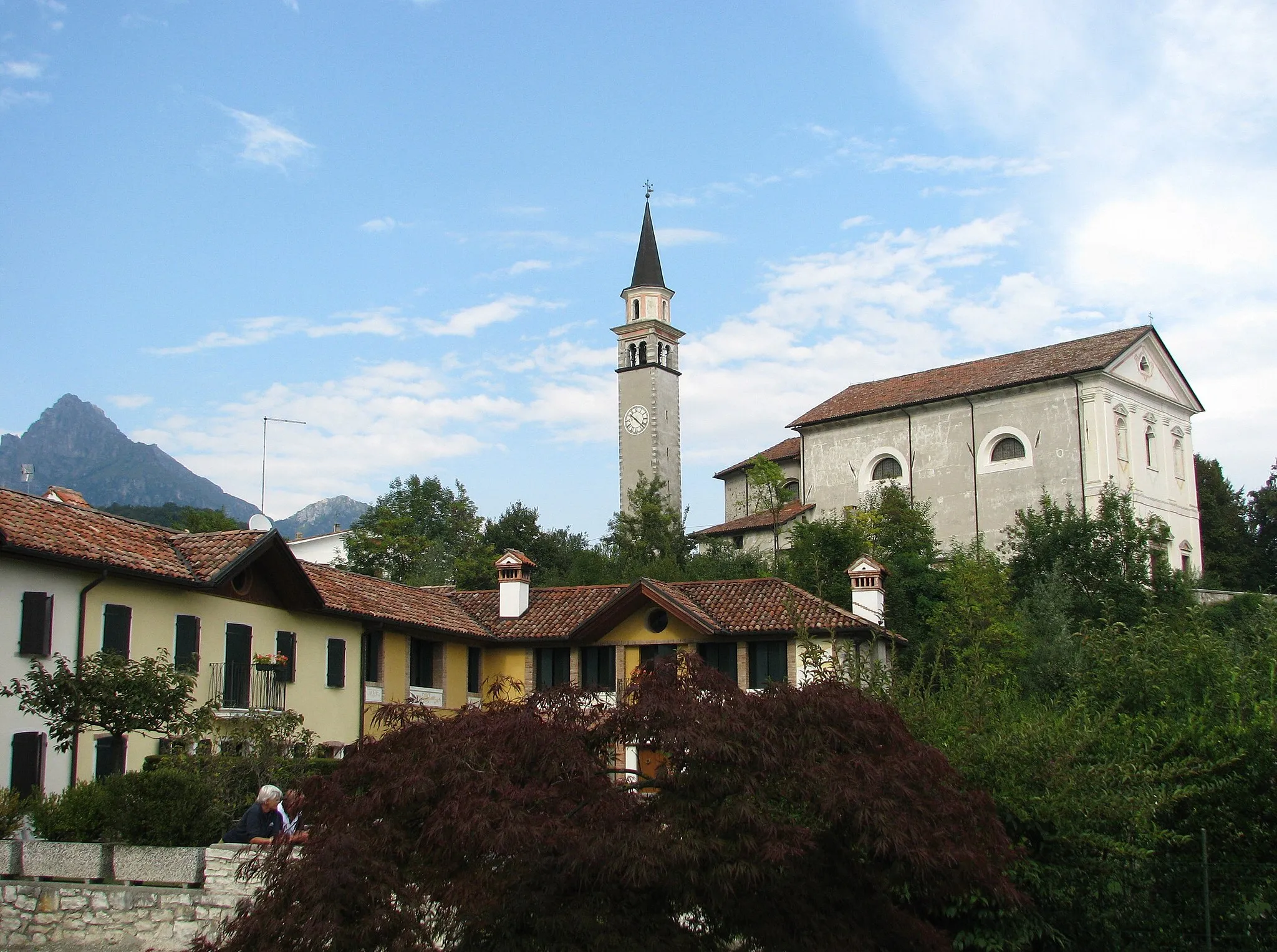 Photo showing: Veduta del centro di Pedavena