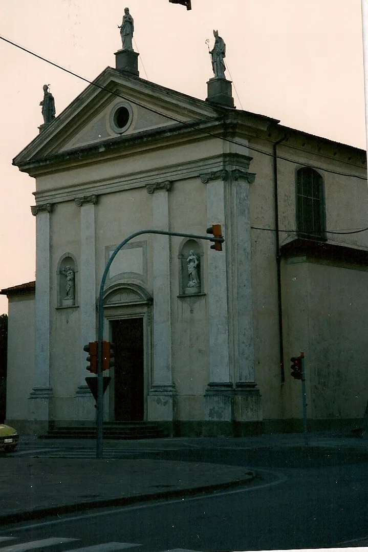 Photo showing: façade de l'église paroissiale San Biagio de Caltana (Vénétie)
