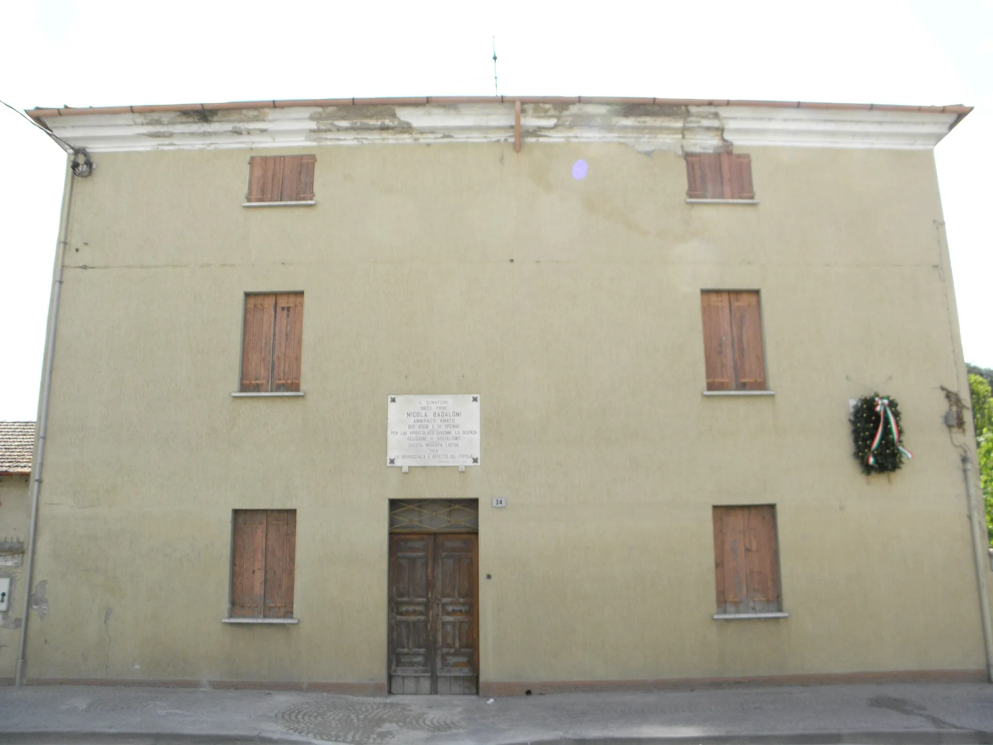 Photo showing: Trecenta: l'abitazione dove trascorse l'ultima parte della vita Nicola Badaloni.