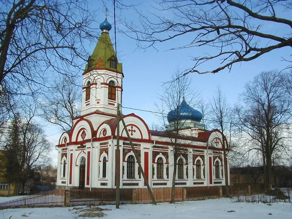 Photo showing: Jaunjelgavas pareizticīgo baznīca 2000-03-05