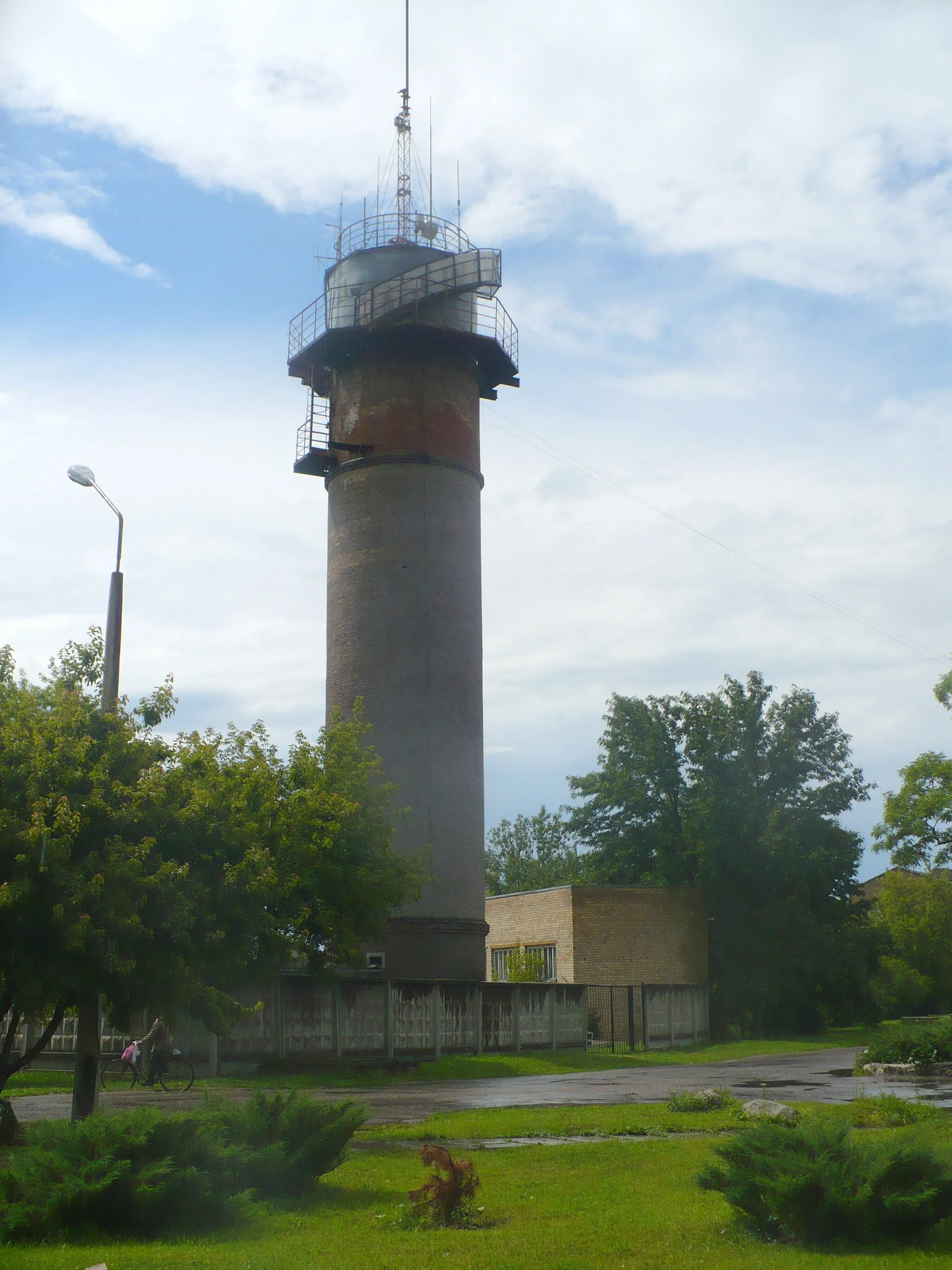 Photo showing: Wather tower in Kalnciems. July, 2008