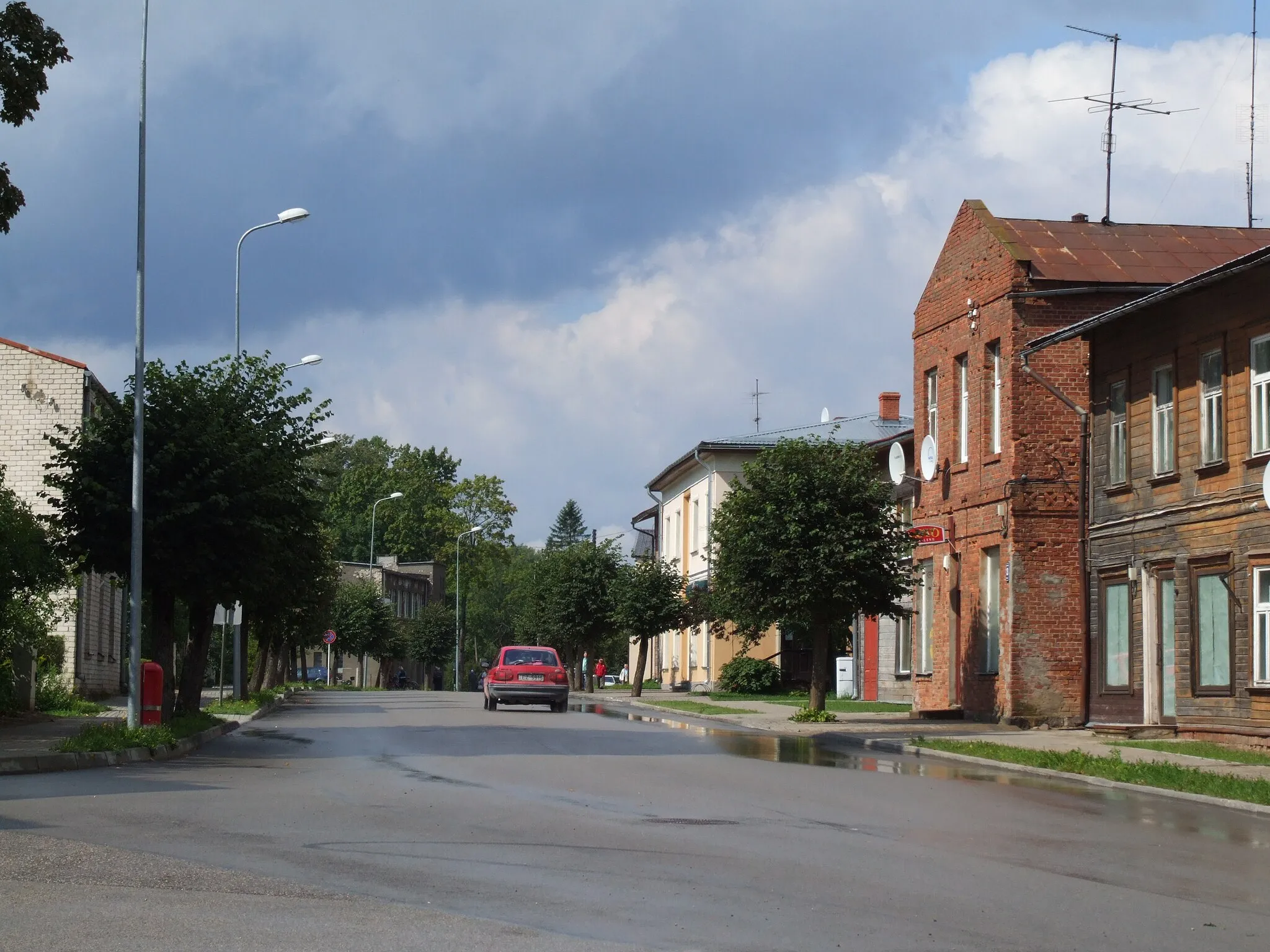 Photo showing: Baznīcas iela, Mazsalaca