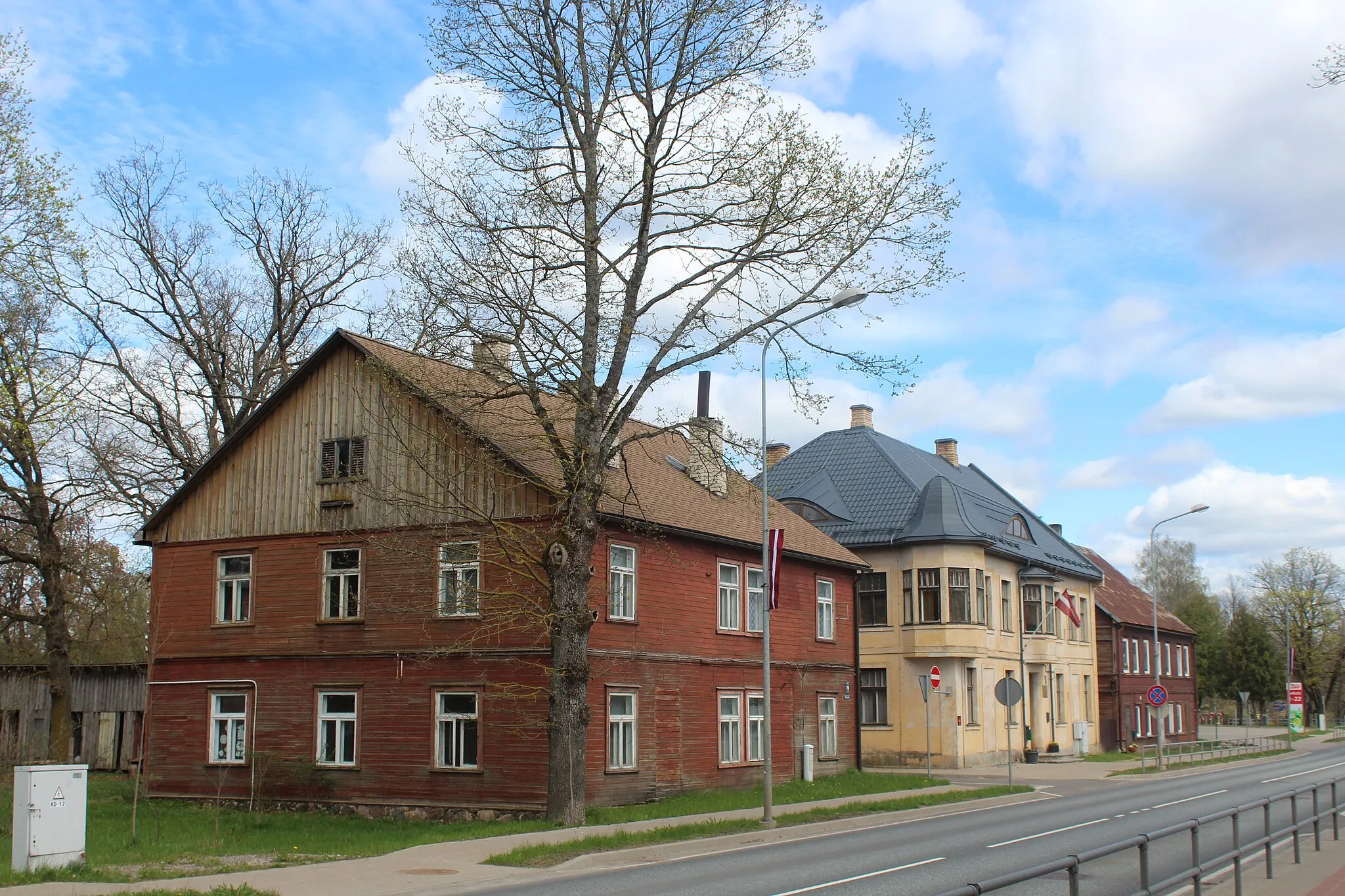 Photo showing: Rīgas street in Strenči, Latvia
