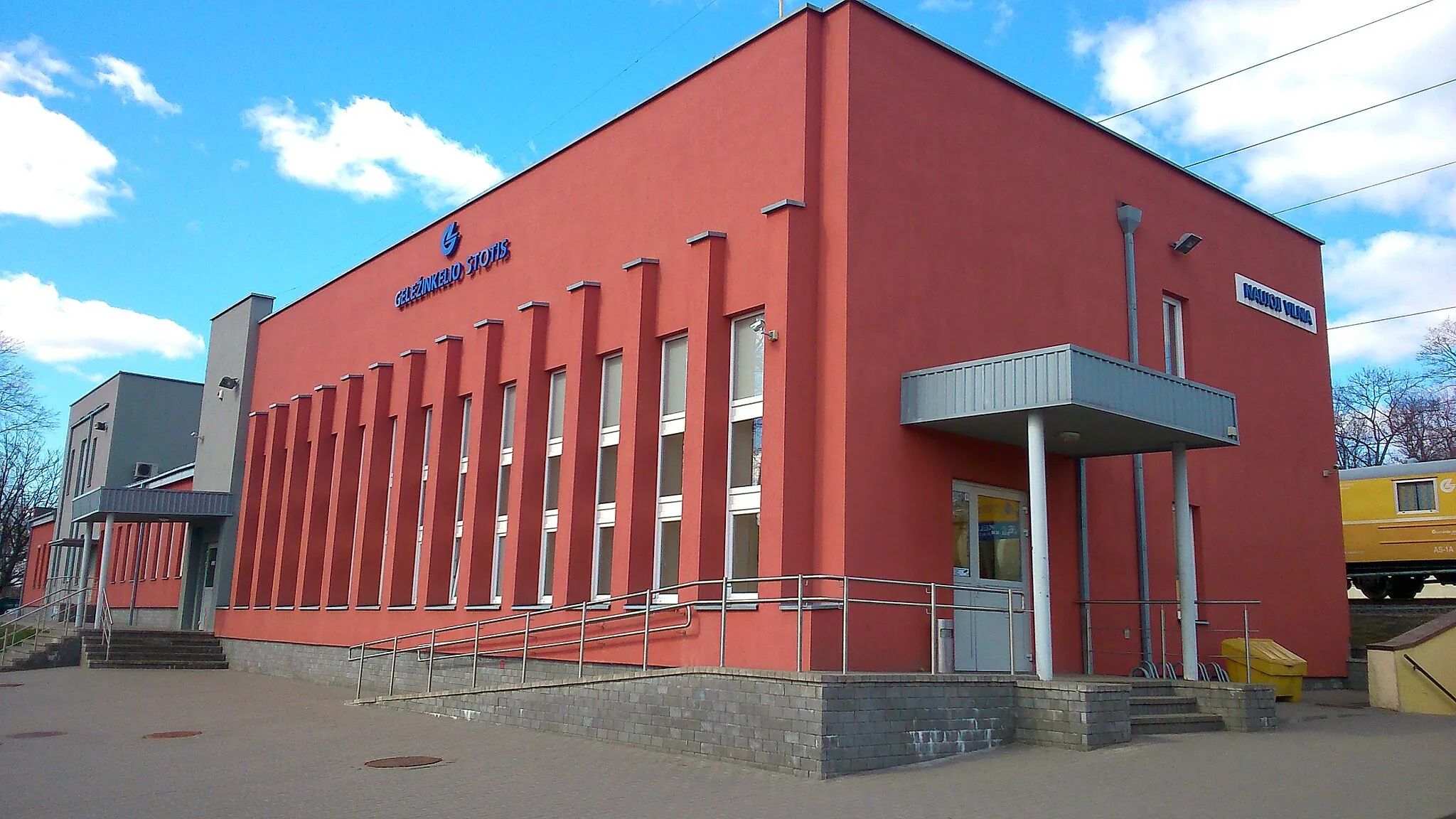 Photo showing: Naujoji Vilnia train station