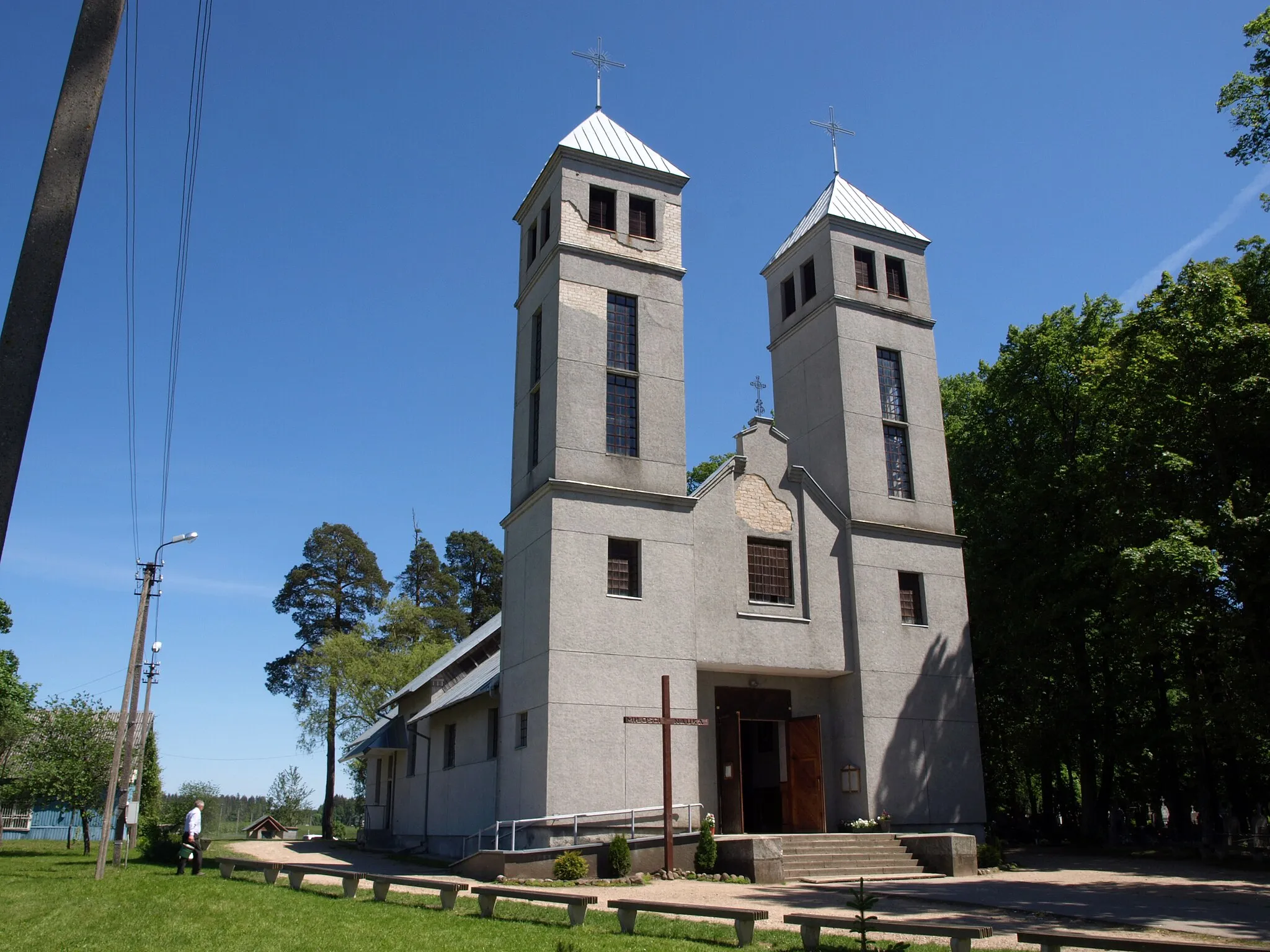 Photo showing: Šalčininkai church, Šalčininkai district, Lithuania