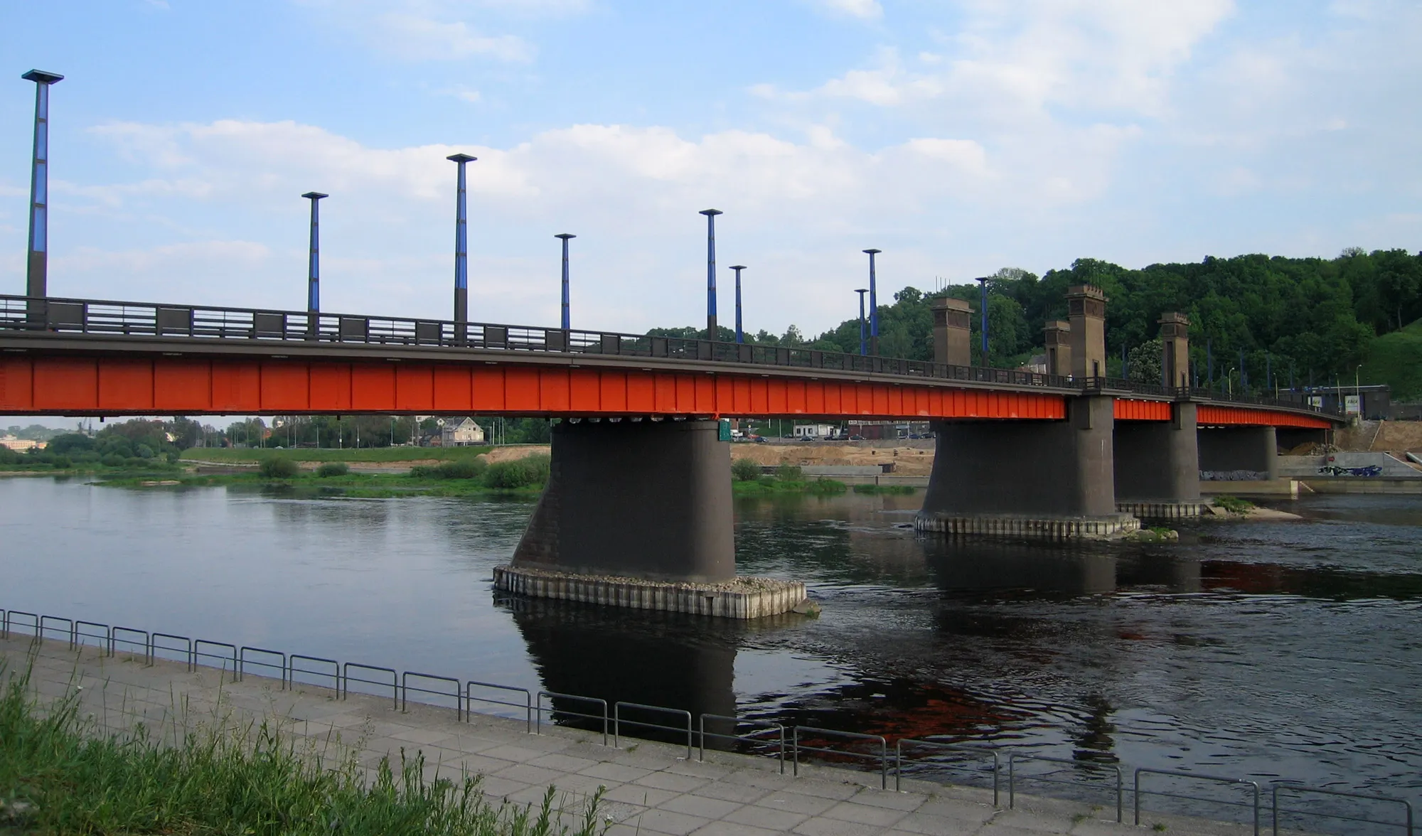 Photo showing: Aleksotas bridge in Kaunas.