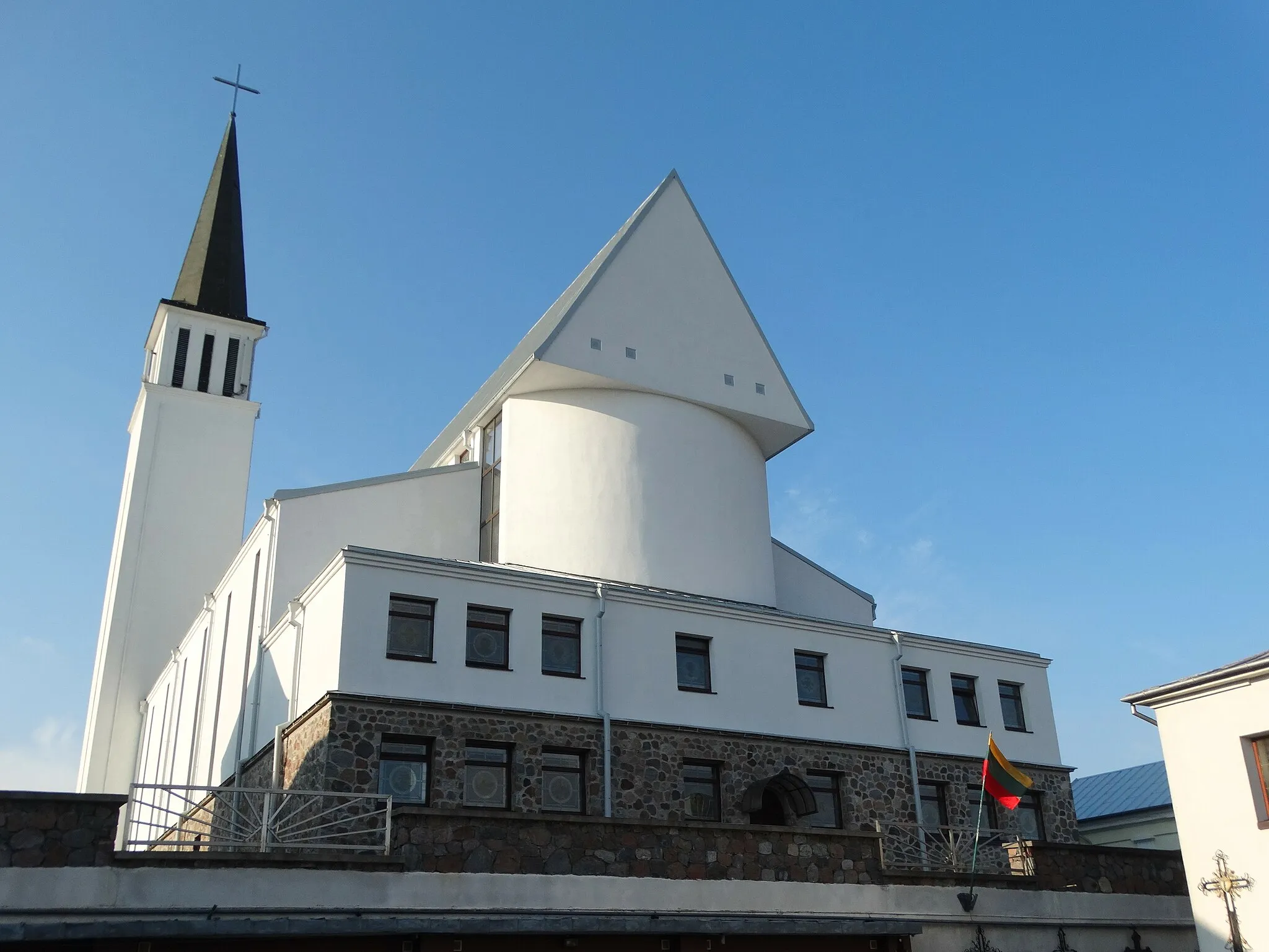 Photo showing: Catholic Church, Gargždai, Lithuania