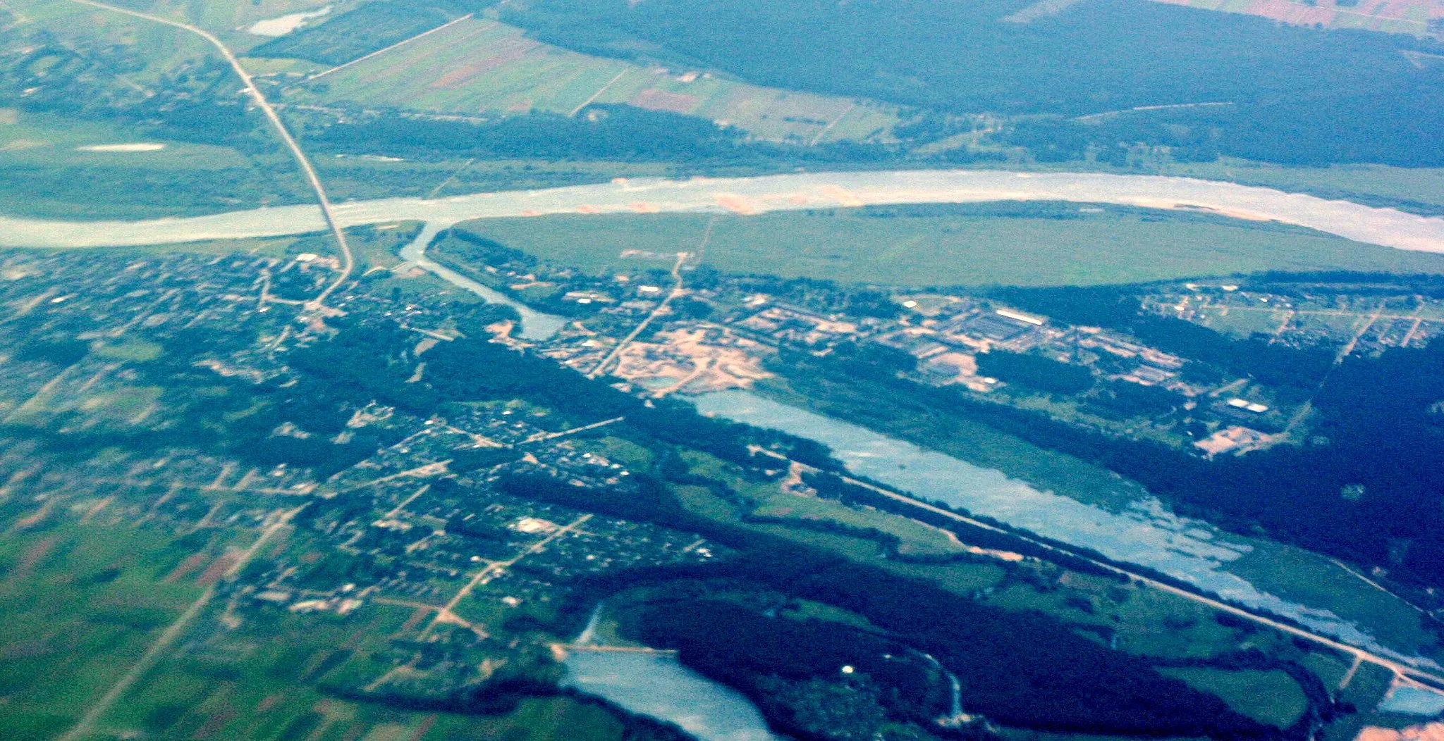 Photo showing: Jurbarkas, aereal view