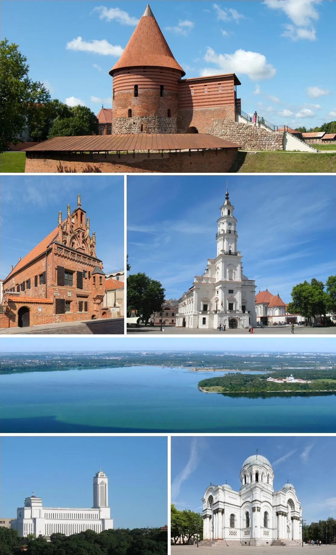 Photo showing: Montage of Kaunas pictures on Commons.