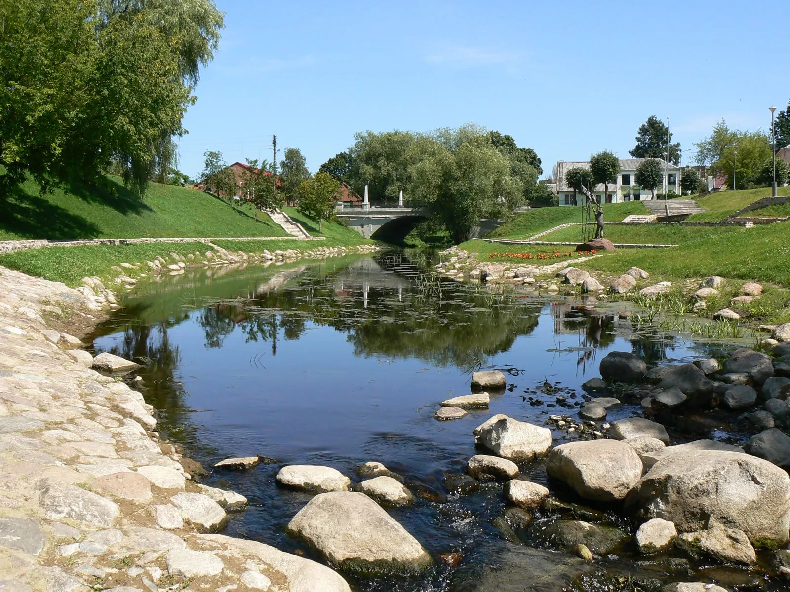 Photo showing: Kupa river (Kupiškis, Lithuania).