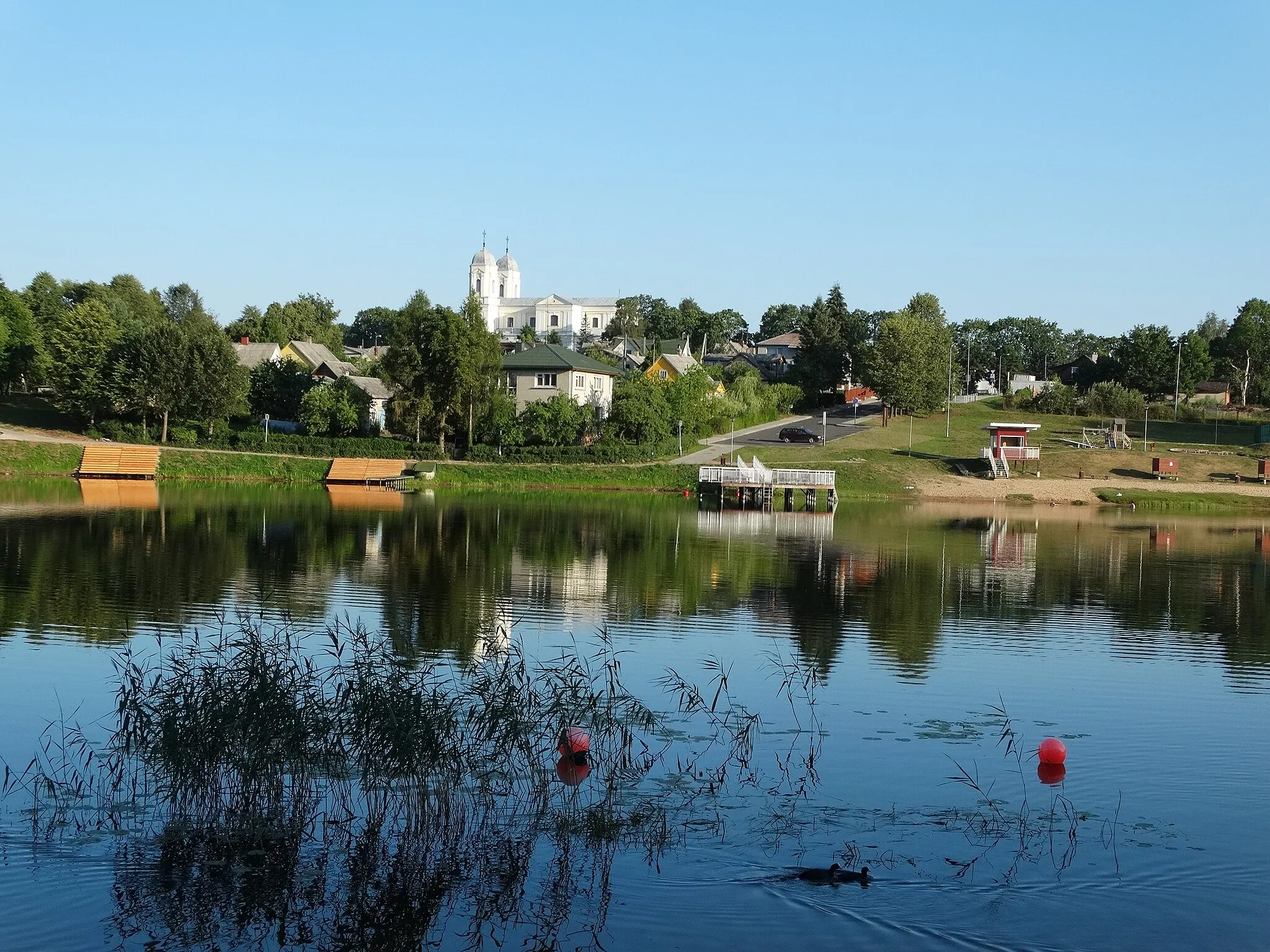 Photo showing: Pond, Molėtai, Lithuania