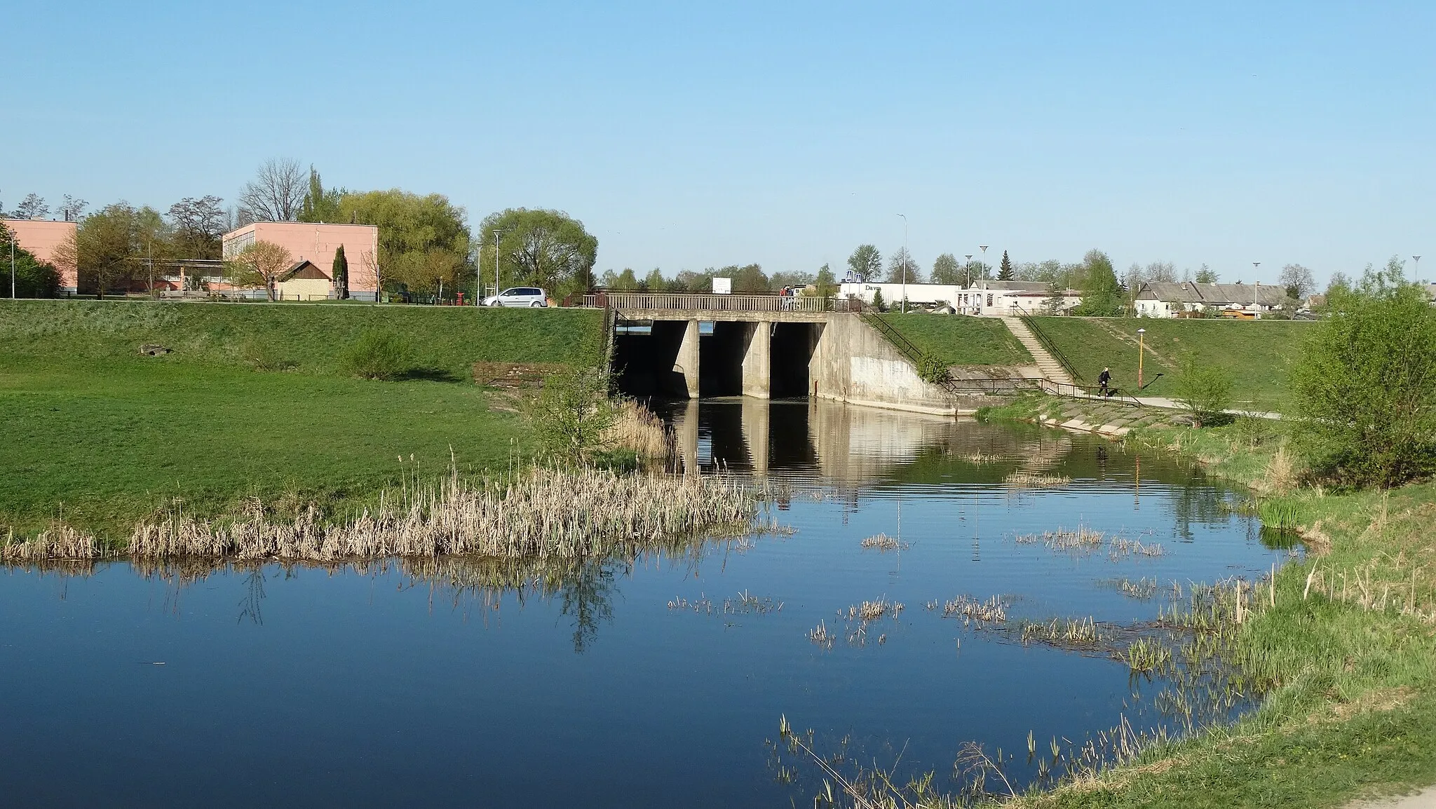 Photo showing: Dam, Pakruojis, Lithuania