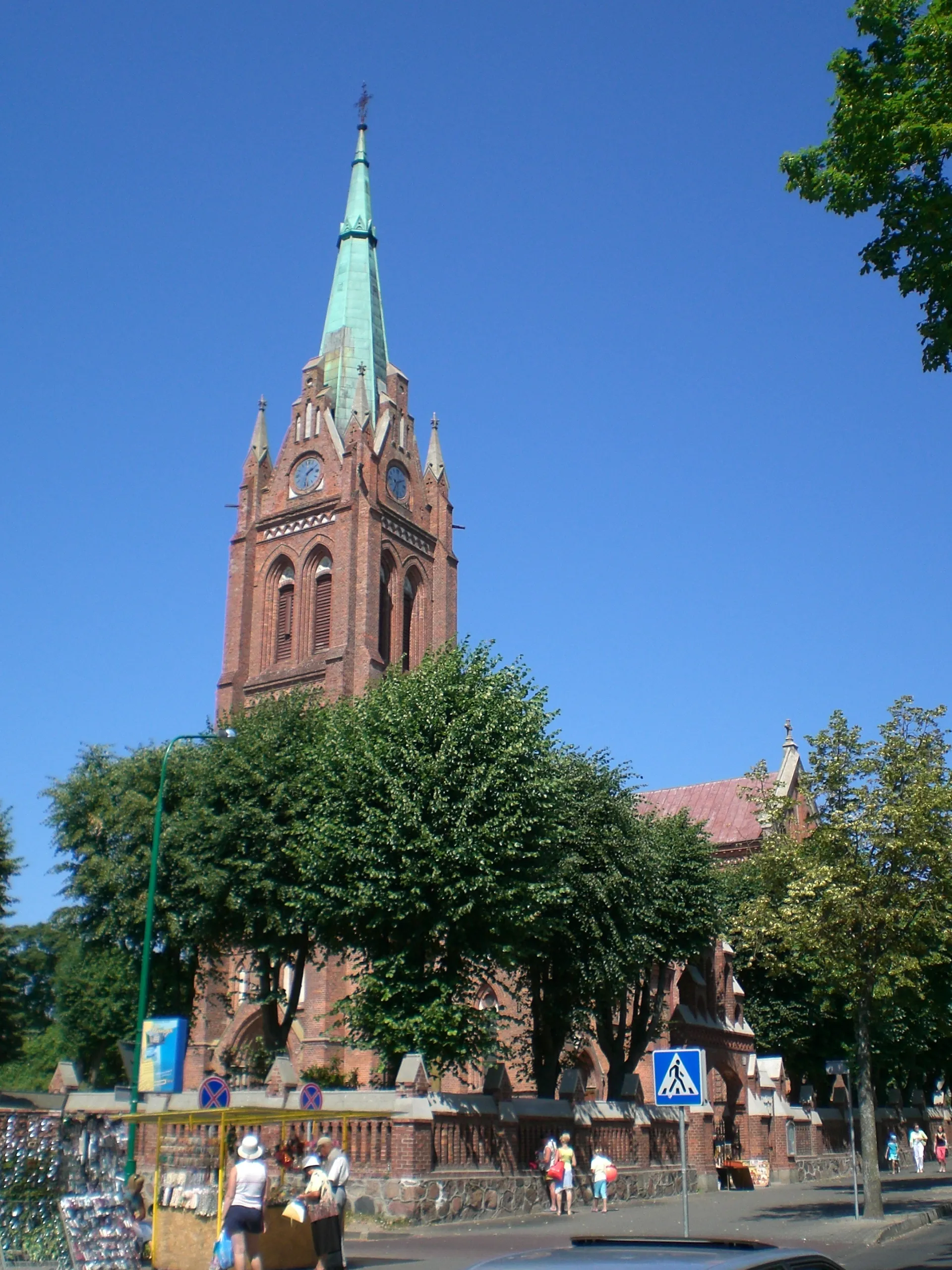 Photo showing: The Main church in the Baltic Sea resort Palanga (Lithuania)