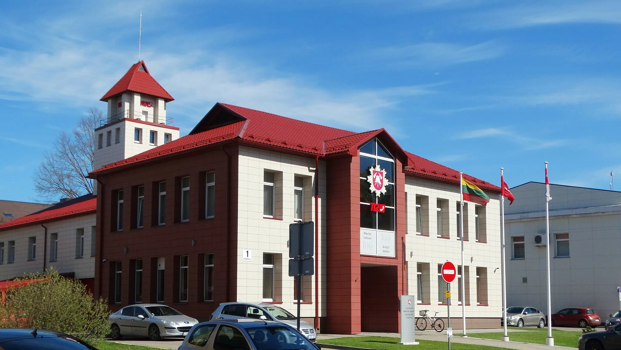 Photo showing: Fire Station, Tauragė, Lithuania