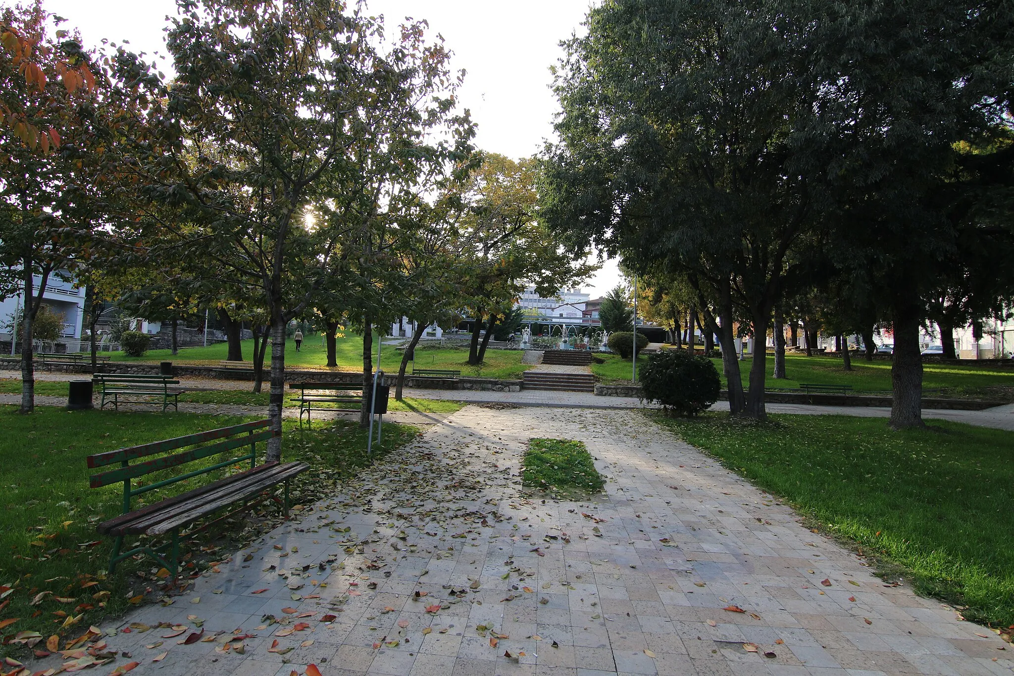 Photo showing: Central park in Kavadarci