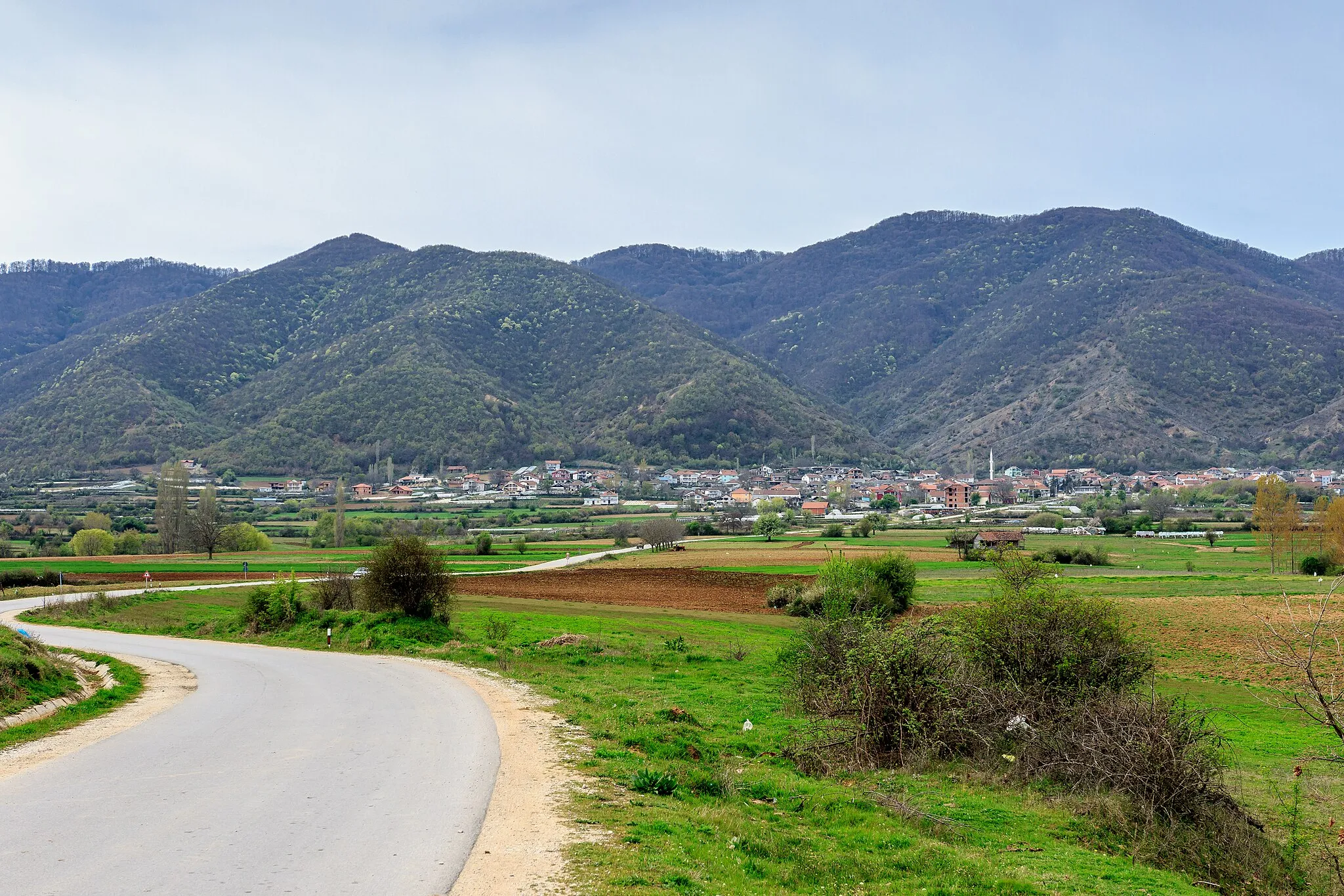 Photo showing: Panoramic view of the village Konče