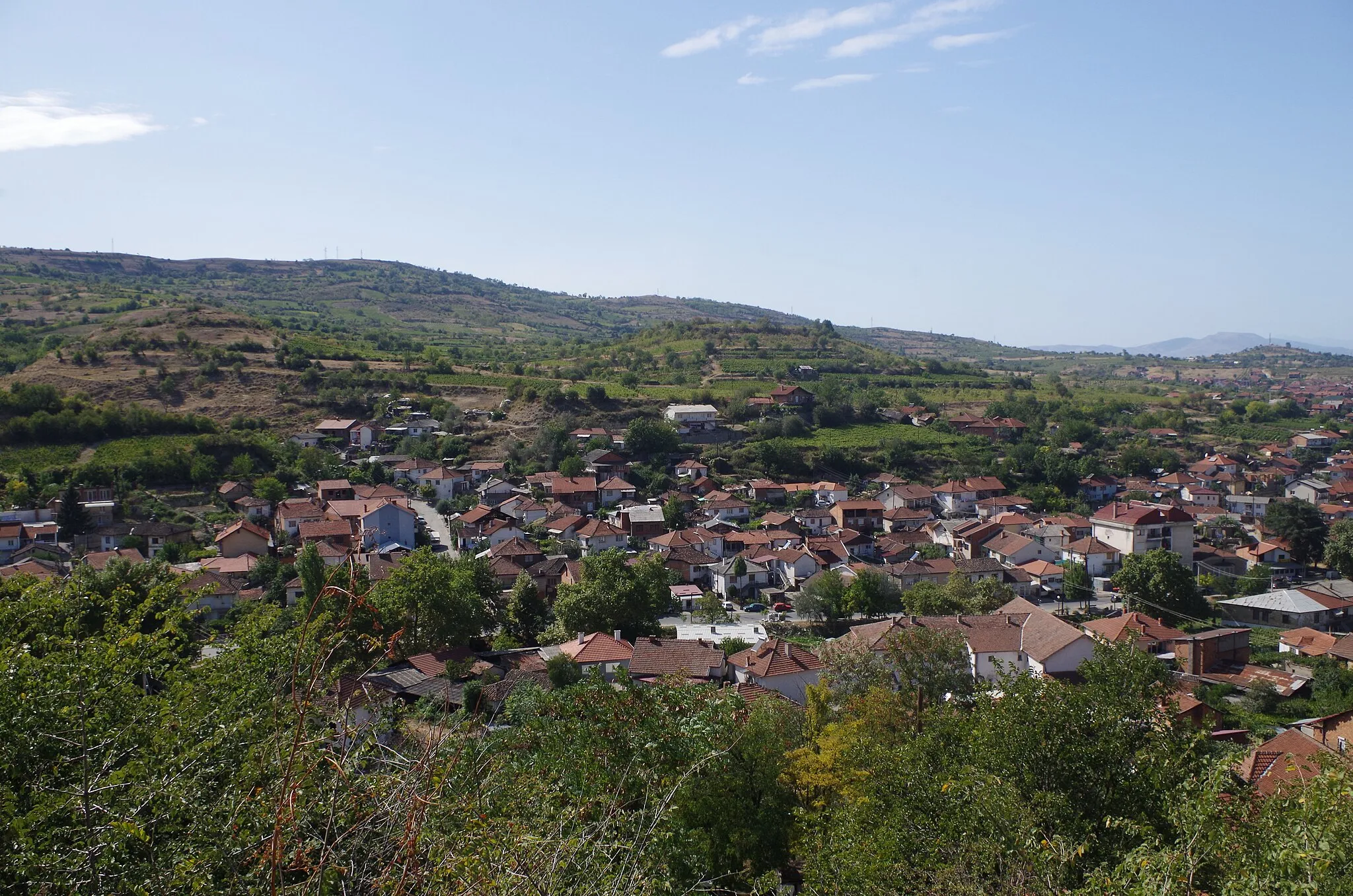 Photo showing: Panoramic view of the village of Vataša