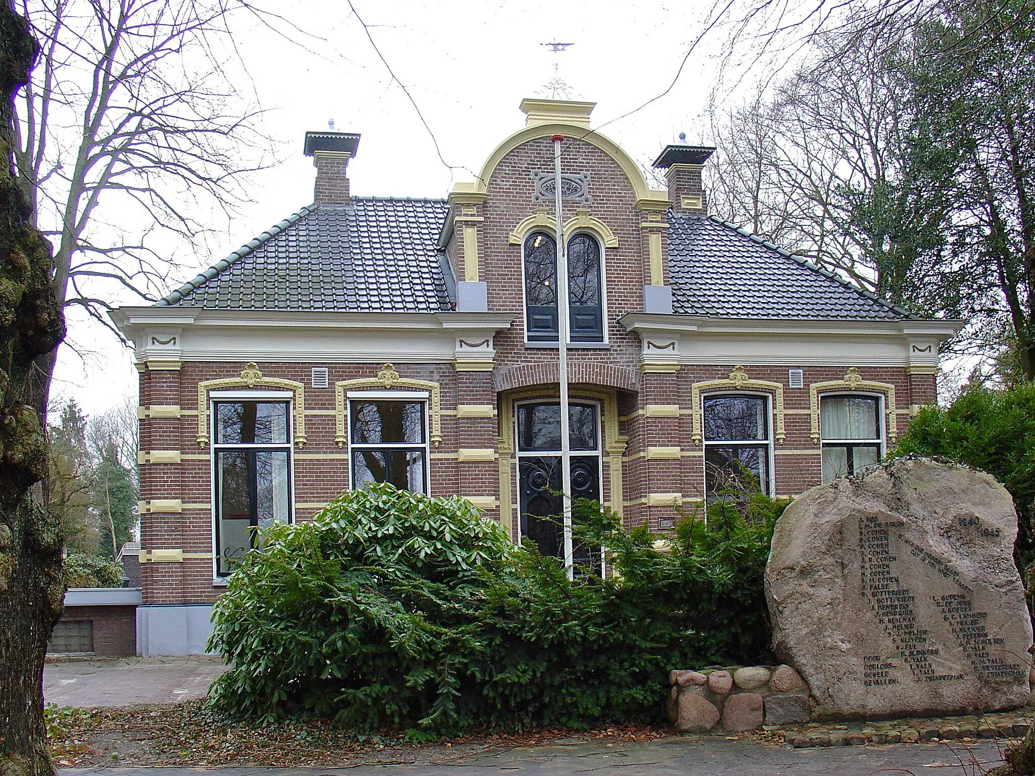 Photo showing: Voormalig gemeentehuis aan de Brink te Gieten