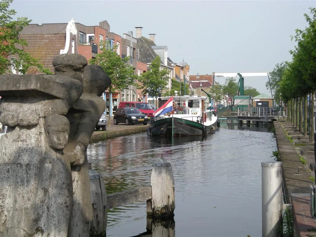 Photo showing: Gorredijk, brug, sluis, schip