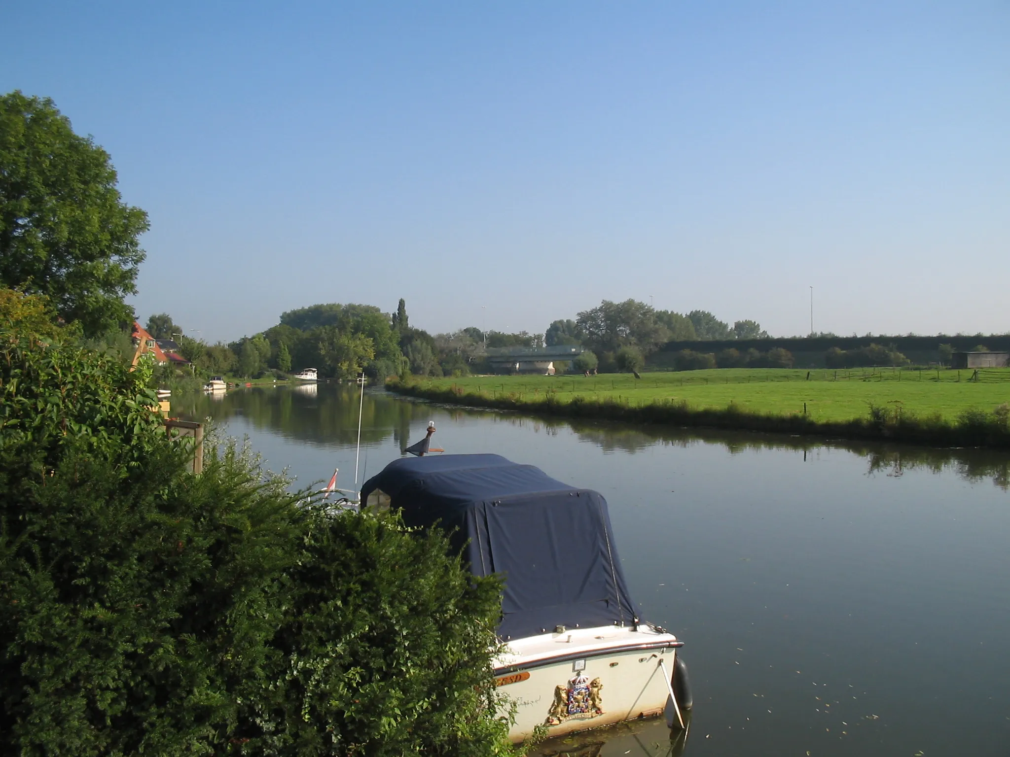 Photo showing: River Linge near village Beesd, Netherlands