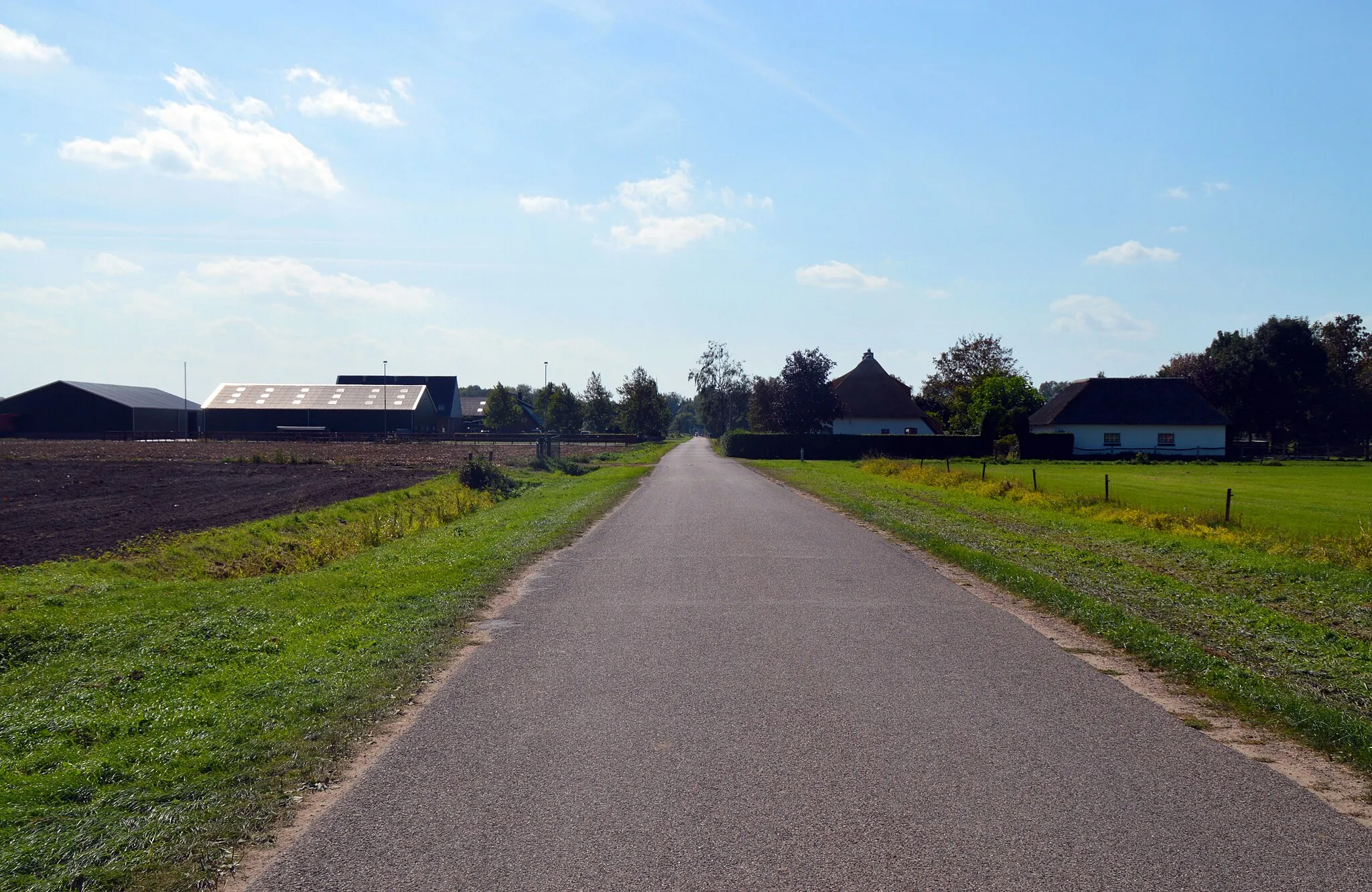 Photo showing: Farms and houses on the Bijsterhuizenstraat, Bijsterhuizen, Lindenholt, Nijmegen