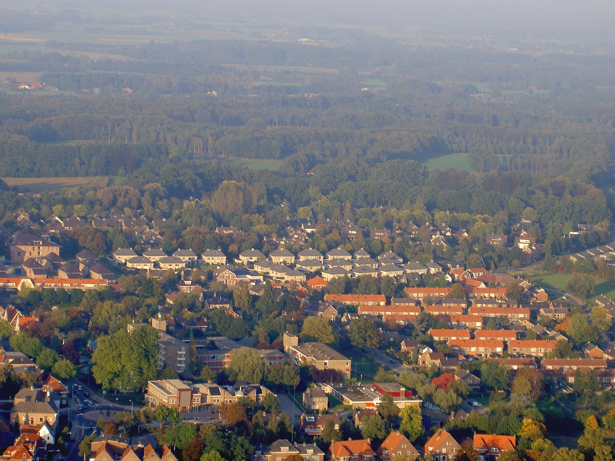 Photo showing: Aerial Photograph of Nijkerk, the Netherlands.

An overview.